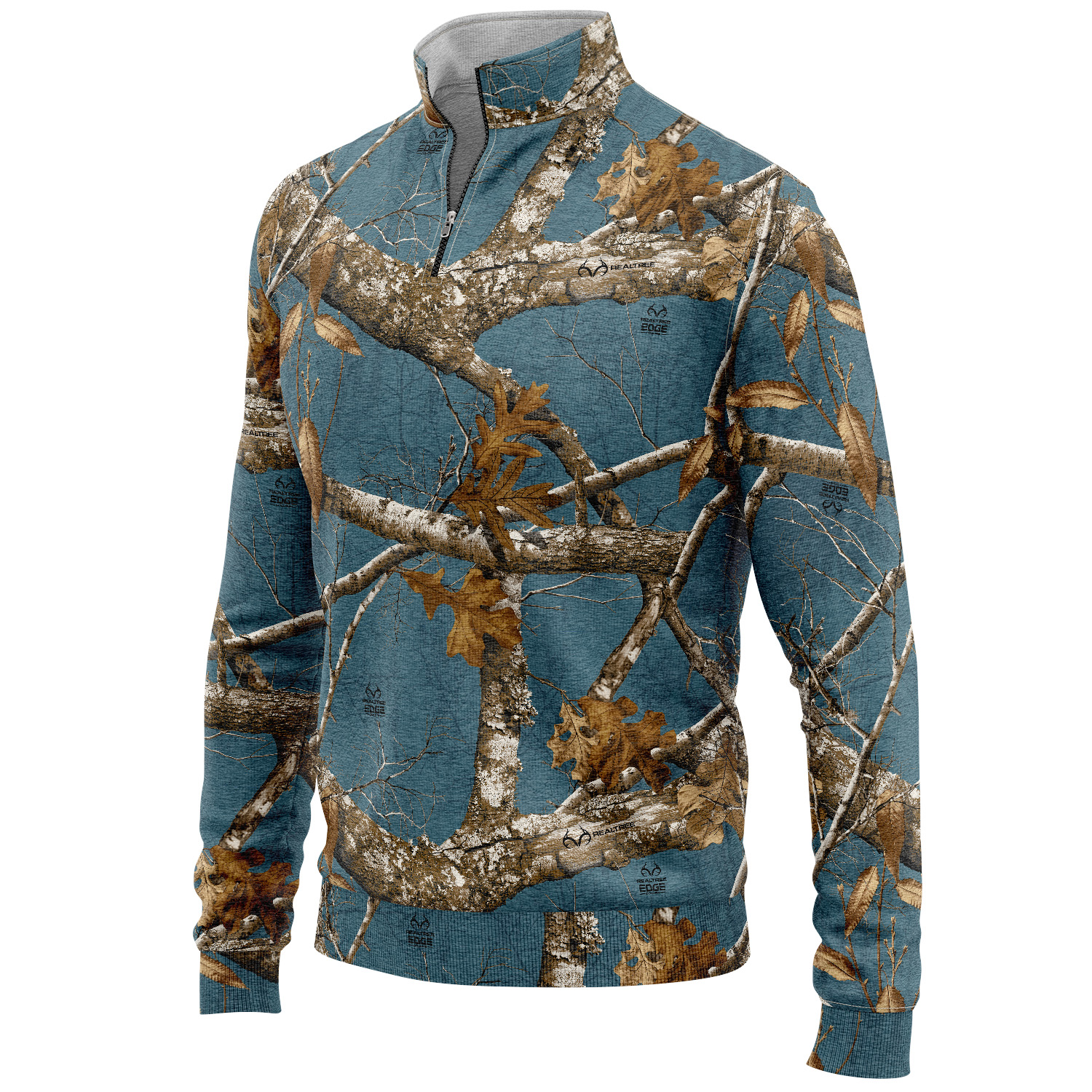 235 GSM Polar fleece men's hunting quarter zip Sweatshirt 1