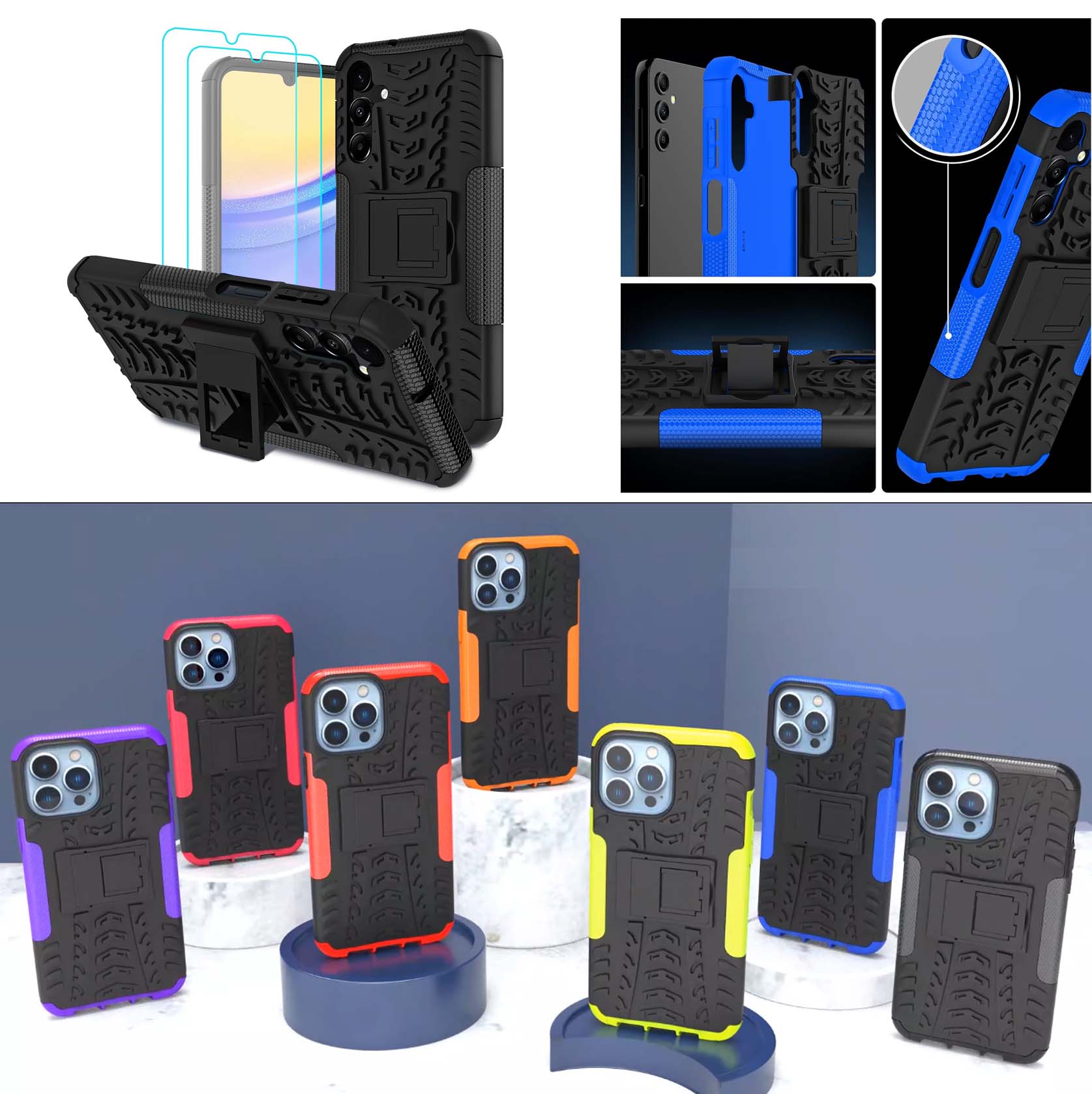 iBank ® Shockproof Case compatible with Galaxy A17/A16/S26/S25/S56 2