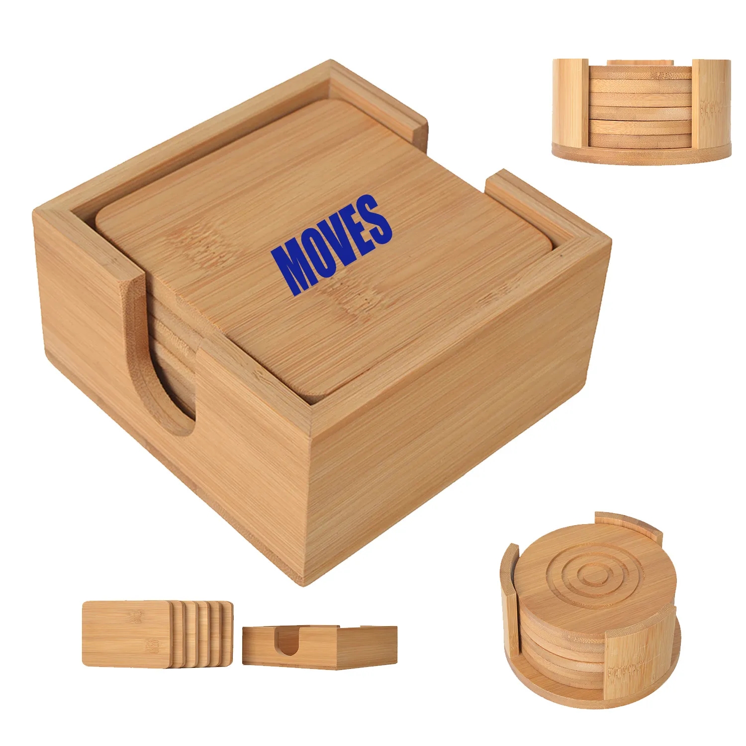 Bamboo Coaster Set 1
