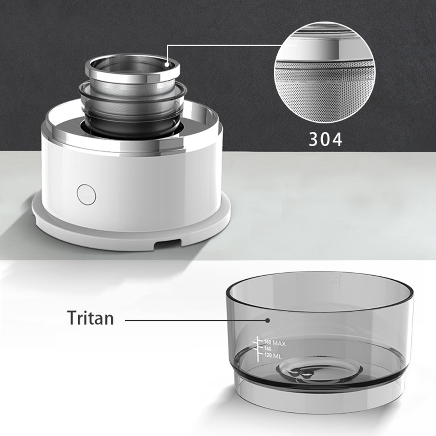 Pour Over Coffee Maker with Glass Water Cup and Flitter 6