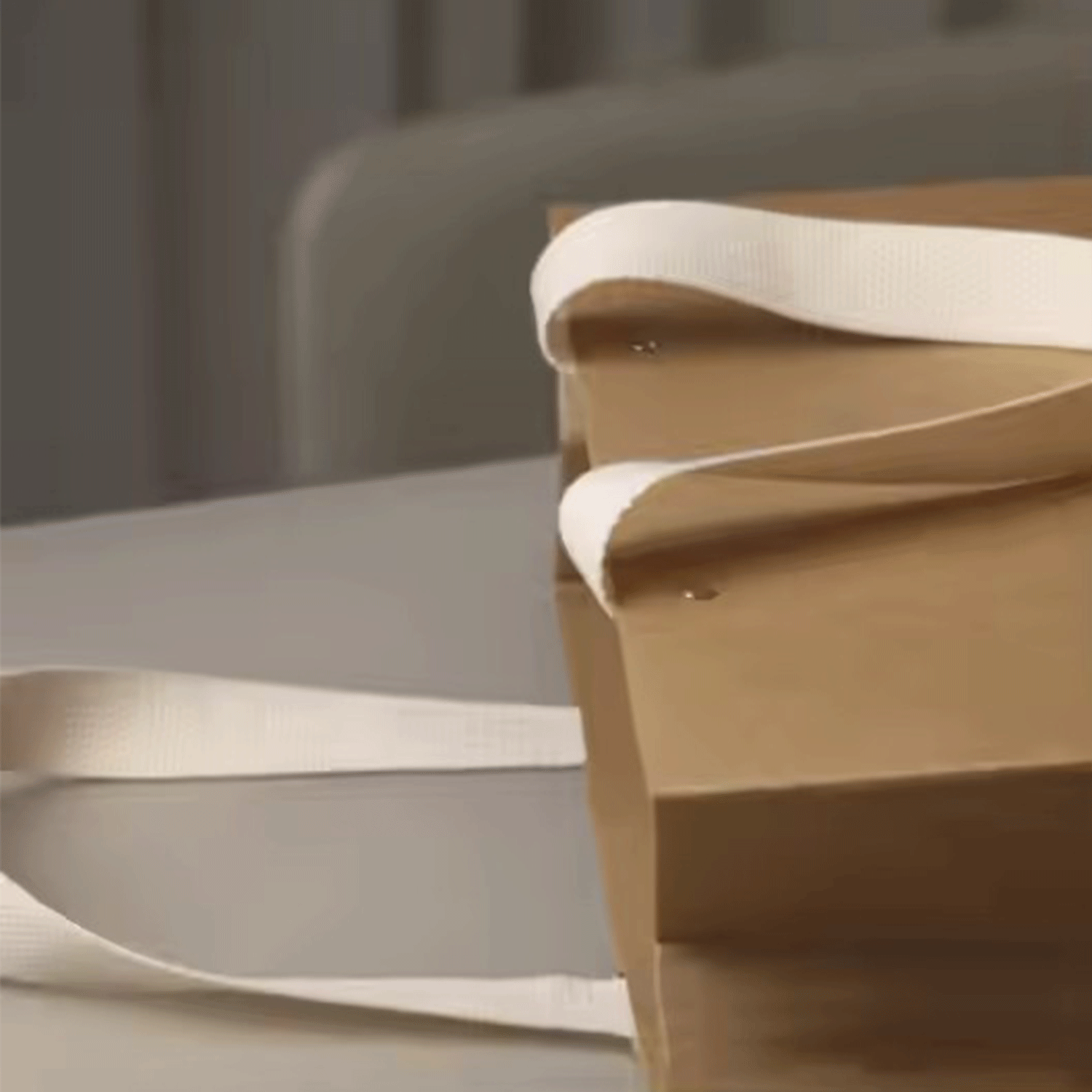 High Quality Brown Cardboard Shopping Paper Bag W/ Handles 13