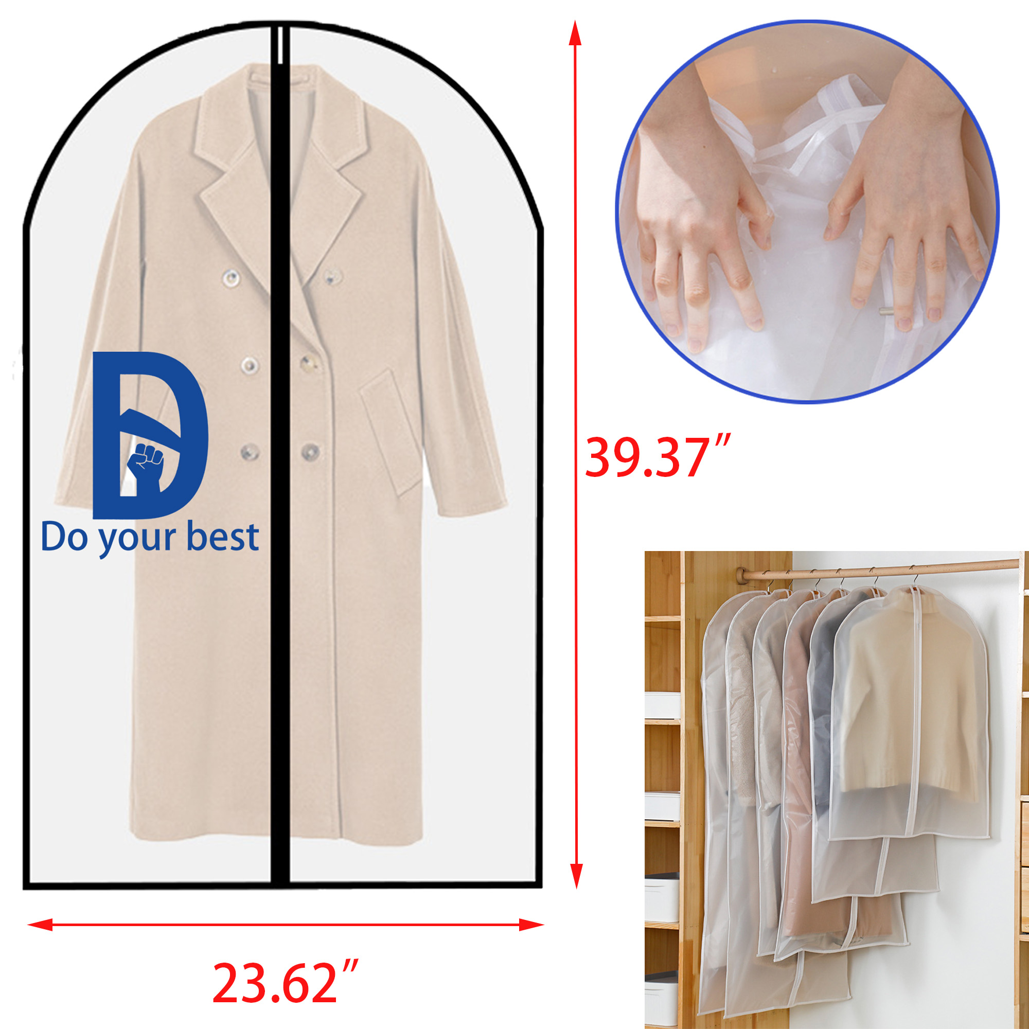 Plastic Garment Hanging Clothes Bag 2