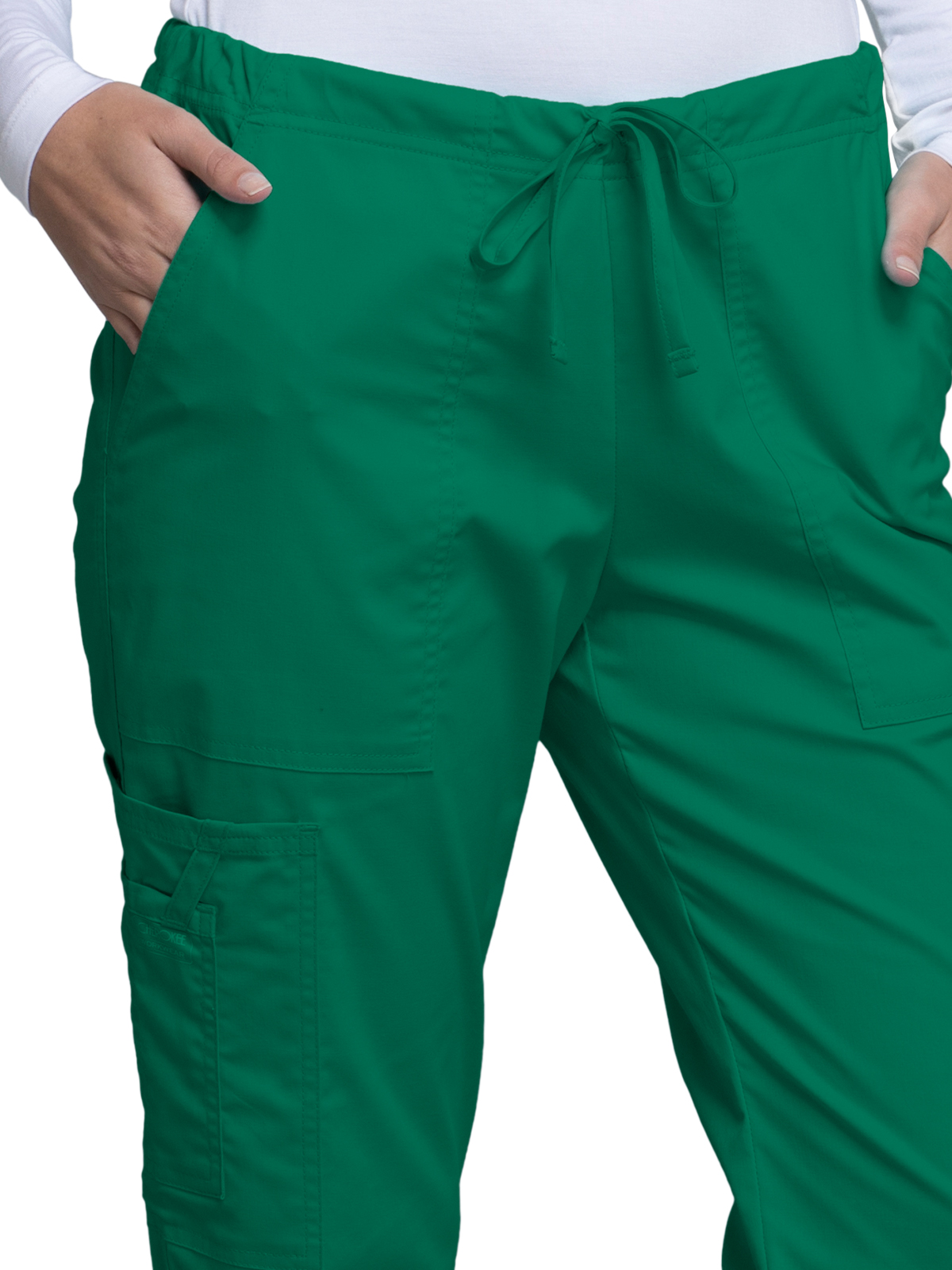 Cherokee - Workwear Core Stretch - Mid Rise Drawstring Cargo Pant 2
