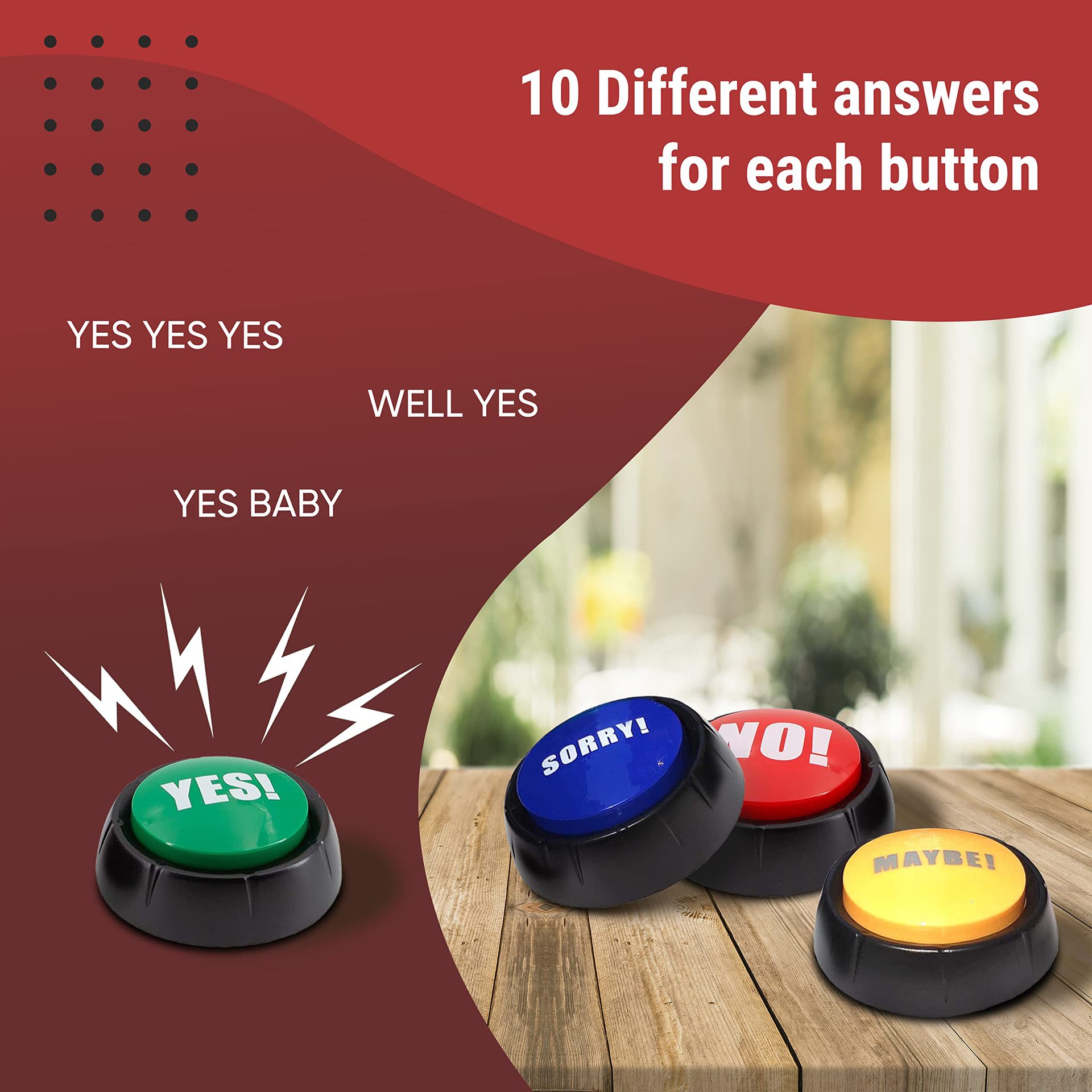Yes and No Button With Sound 2