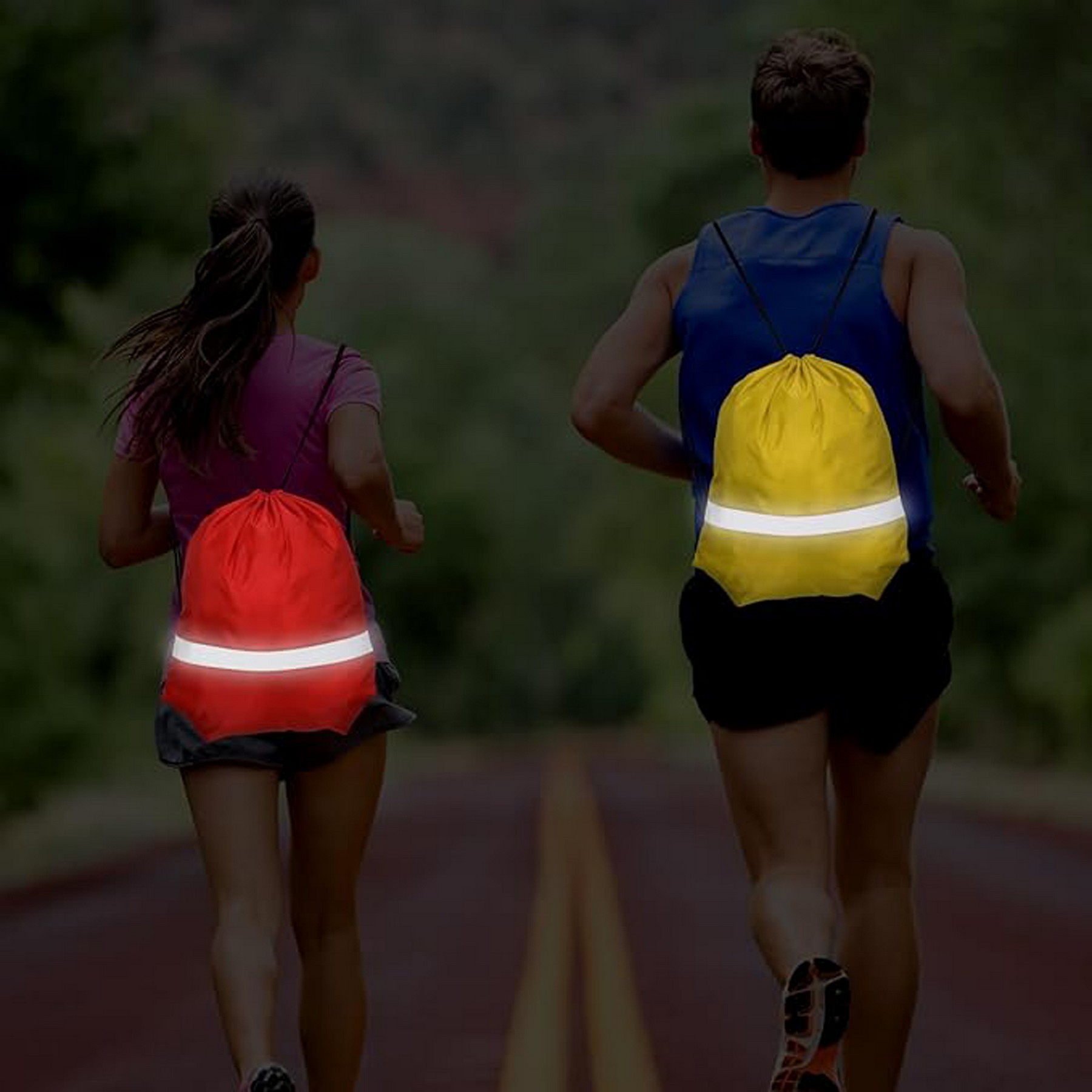 Reflective Drawstring Backpack 3