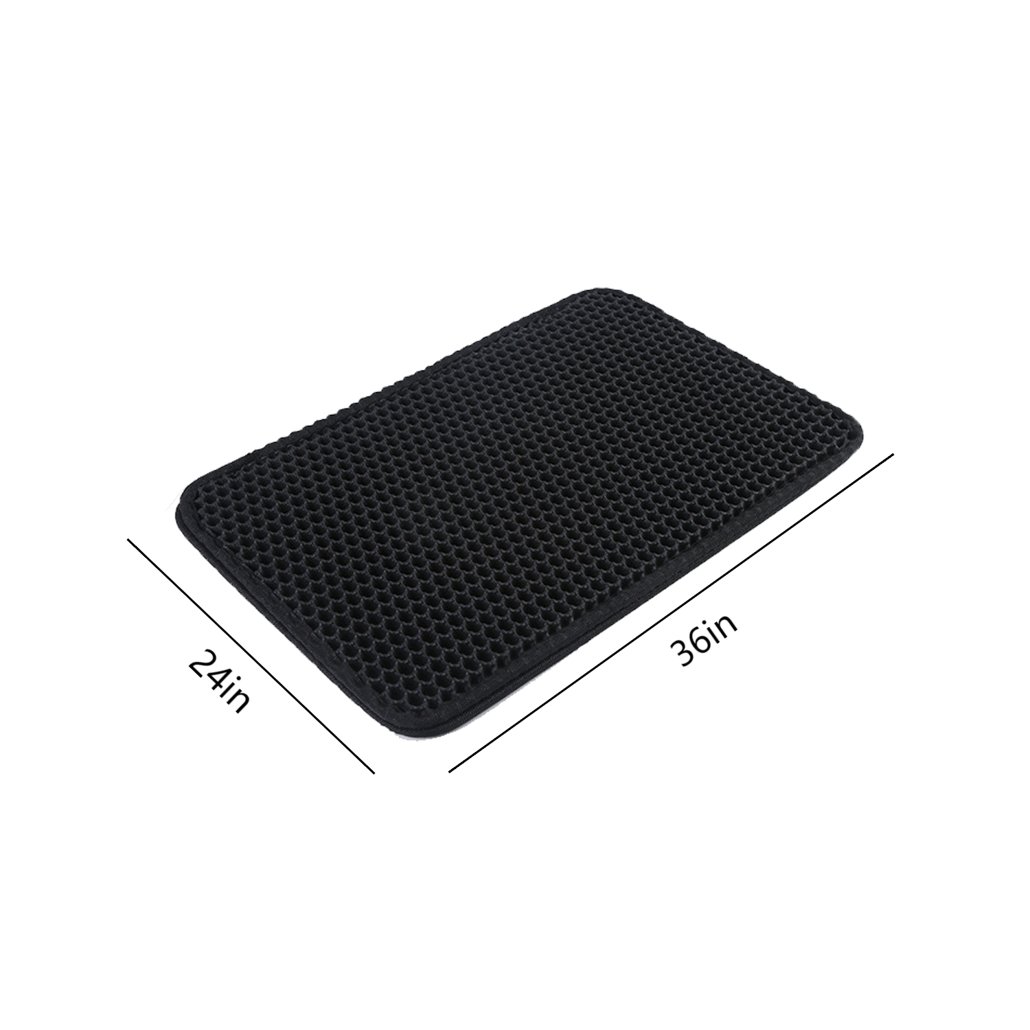 PVC Rectangular Anti-Splash Cat Litter Mat 1