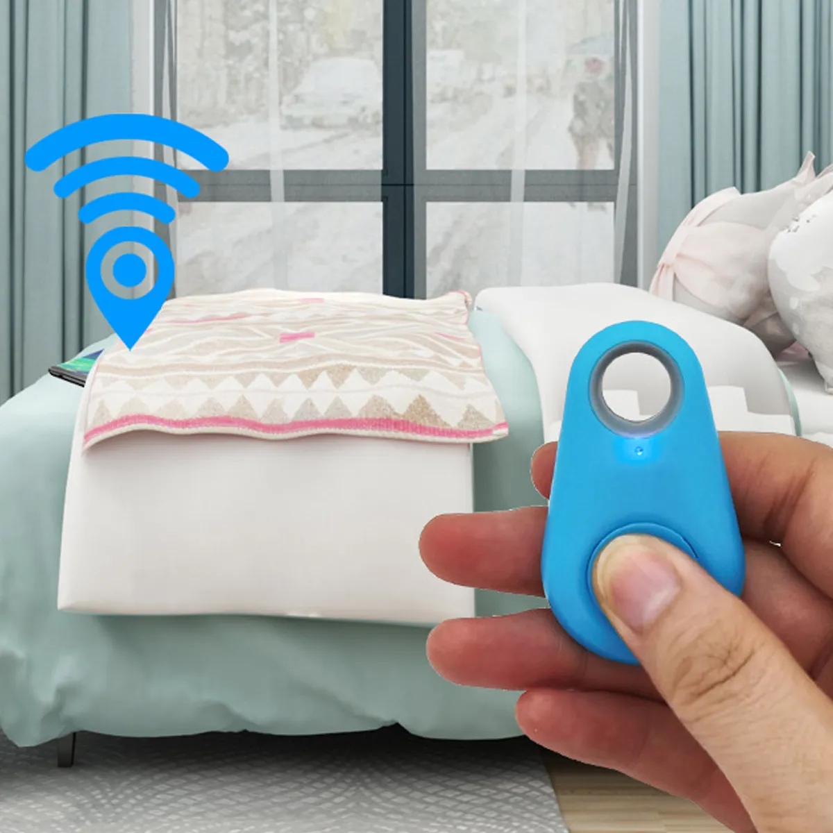 Bluetooth Smart Tracker Tag With Keychain Hole 4