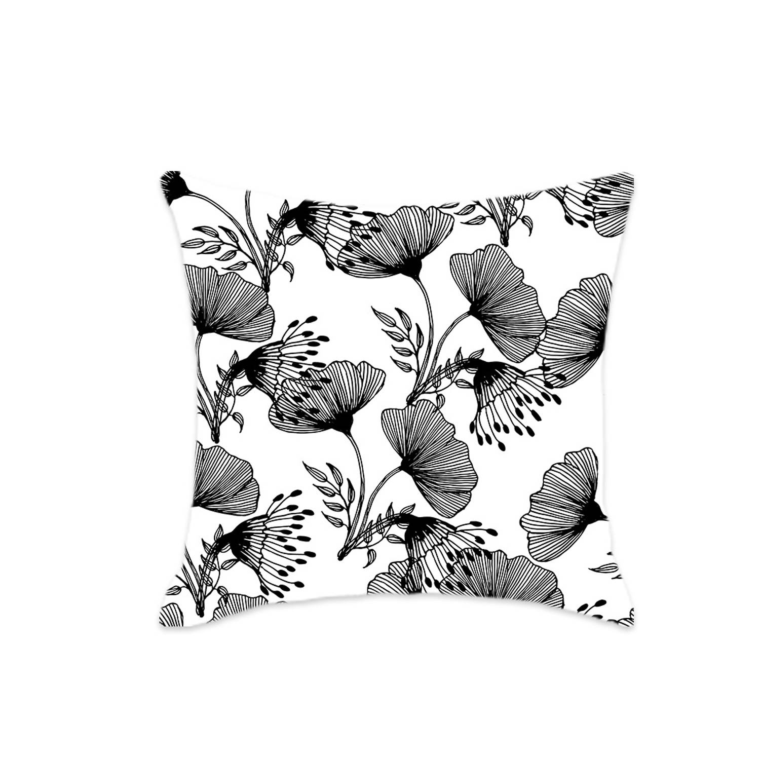 Car Home Comfortable Soft Floral Series Pillow Cover 7