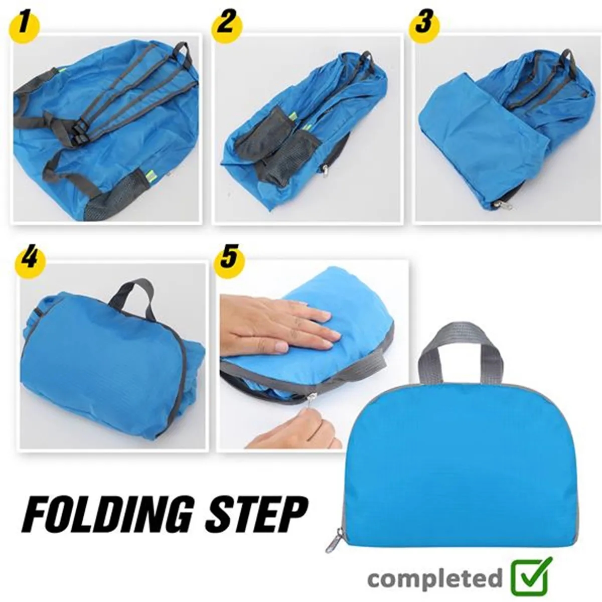 In Stock Travel Sports Foldable Backpack 5