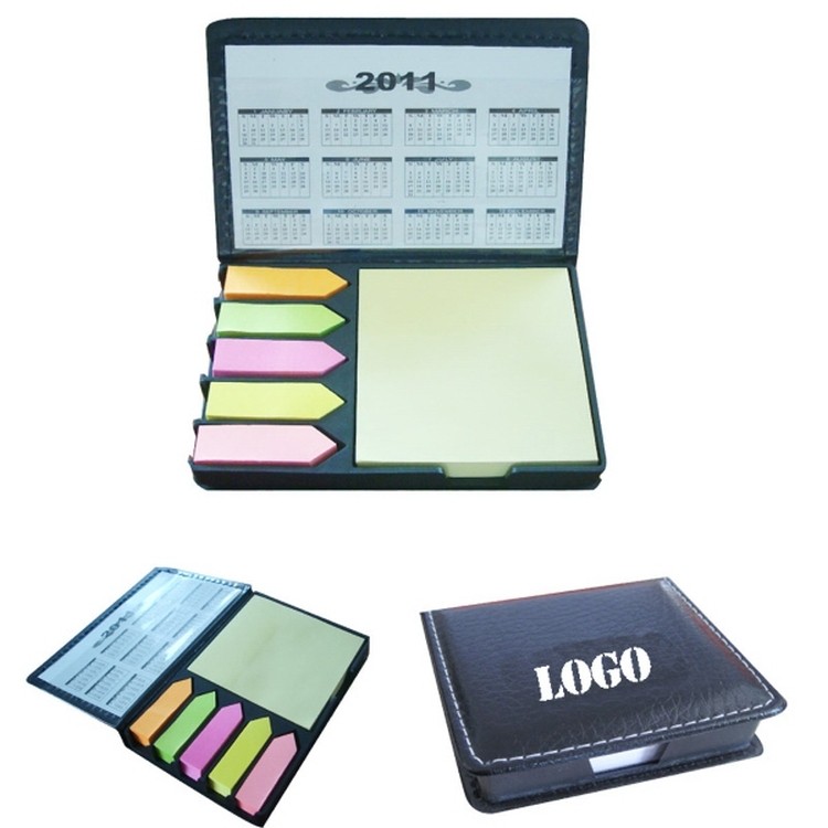Popular Business Sticky Note With Calendar, Leather Cover Me 2