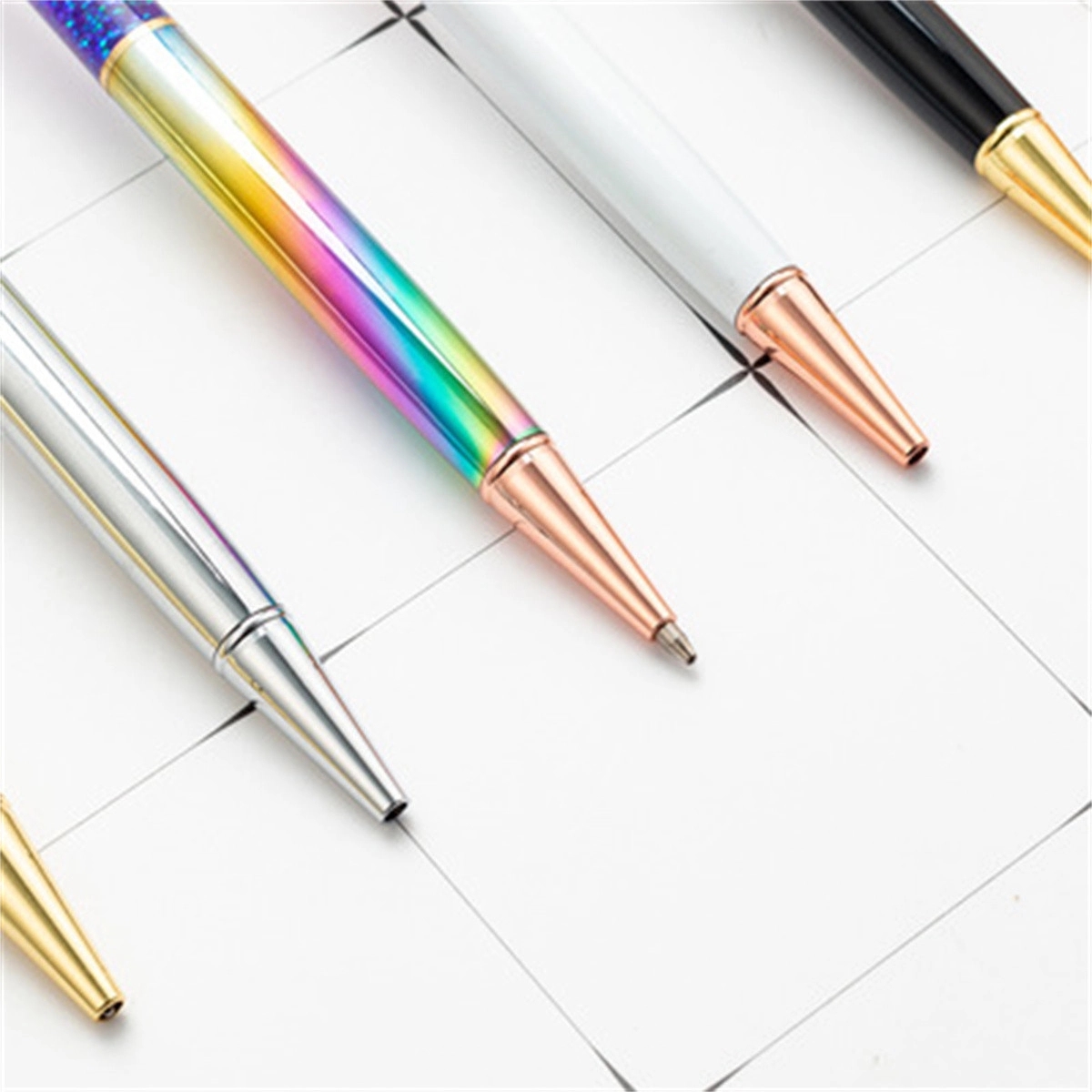 Cute Bow Liquid Glitter Oil Creative Ballpoint Pen 4