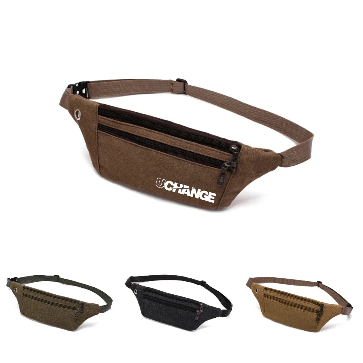 Durable Canvas Sport Fanny Pack Waist Bag 2