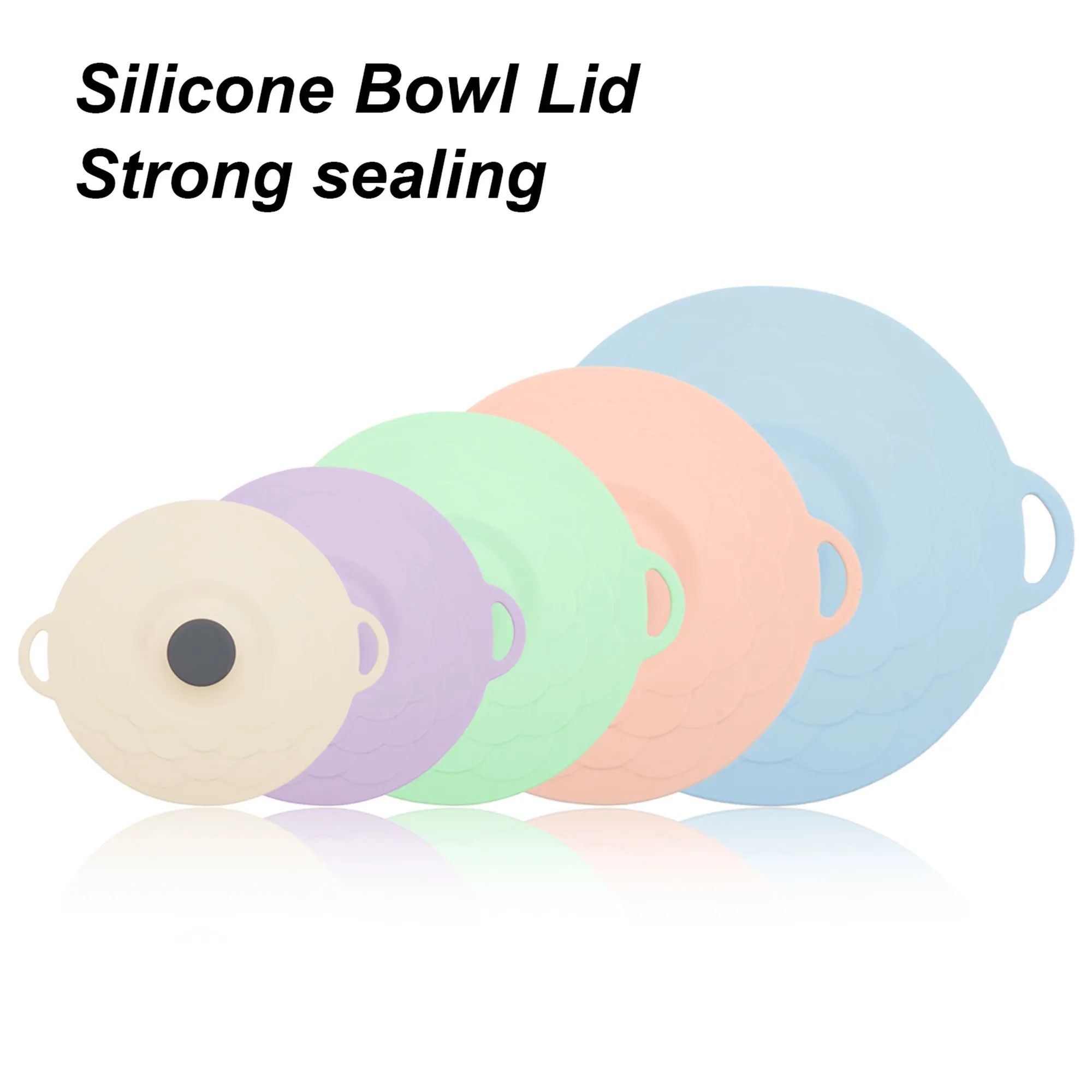 Silicone Food Cover Set, Reusable Dust Protector 5 Piece 4