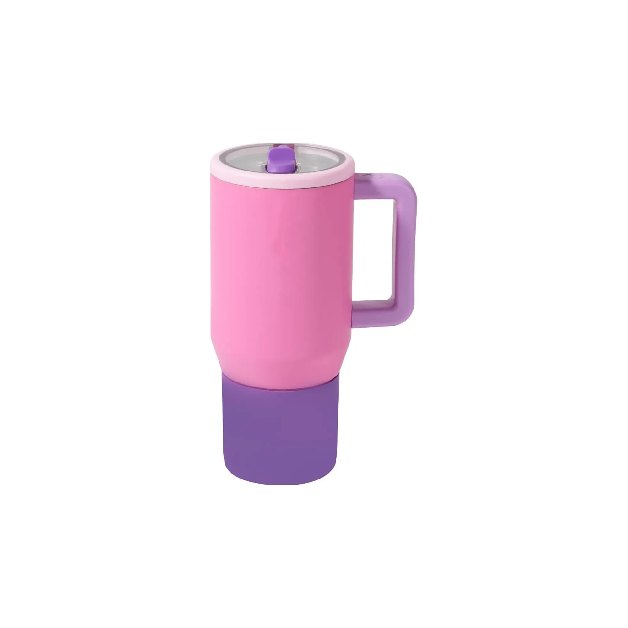40OZ Double Layer Ice Cup with Foldable Straw Lid 1