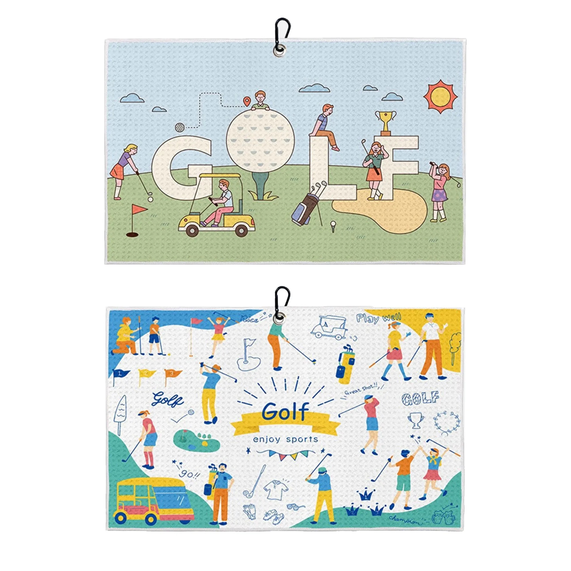 Custom Full Color Golf Towel 4