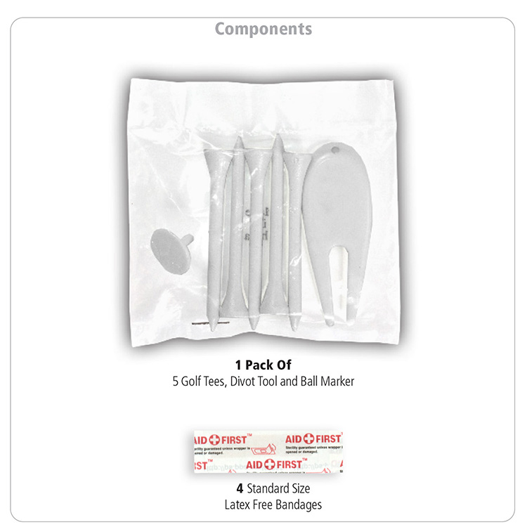 "FAIRWAY 12" 12 Piece Healthy Living Sun Kit Components inserted into Translucent Zipper Pack with C 14