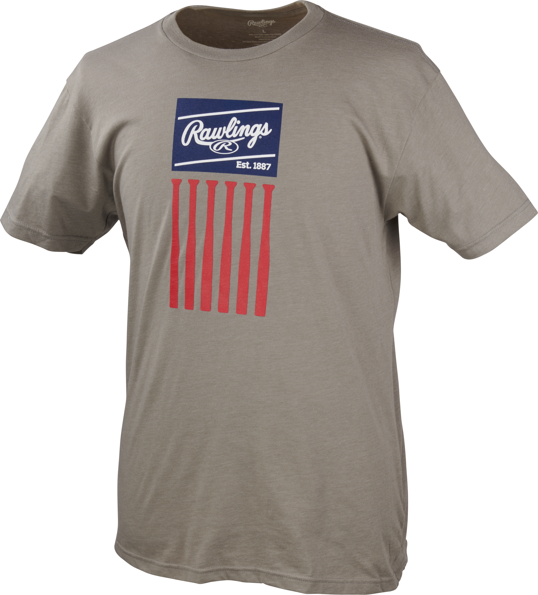 Rawlings Adult Rawlings Bat Flag T-Shirt 3