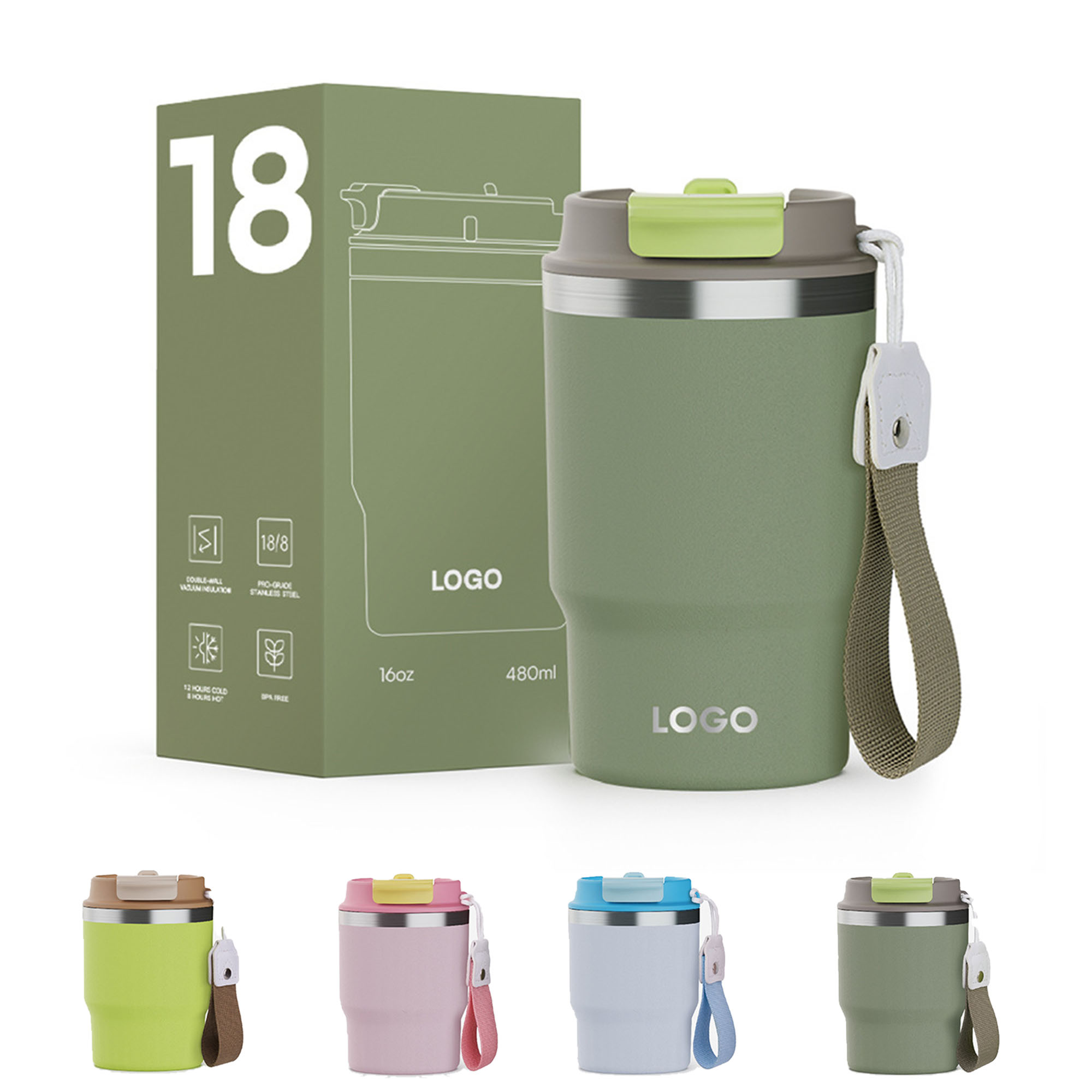 Stainless Steel Car Coffee Insulated Cup 3