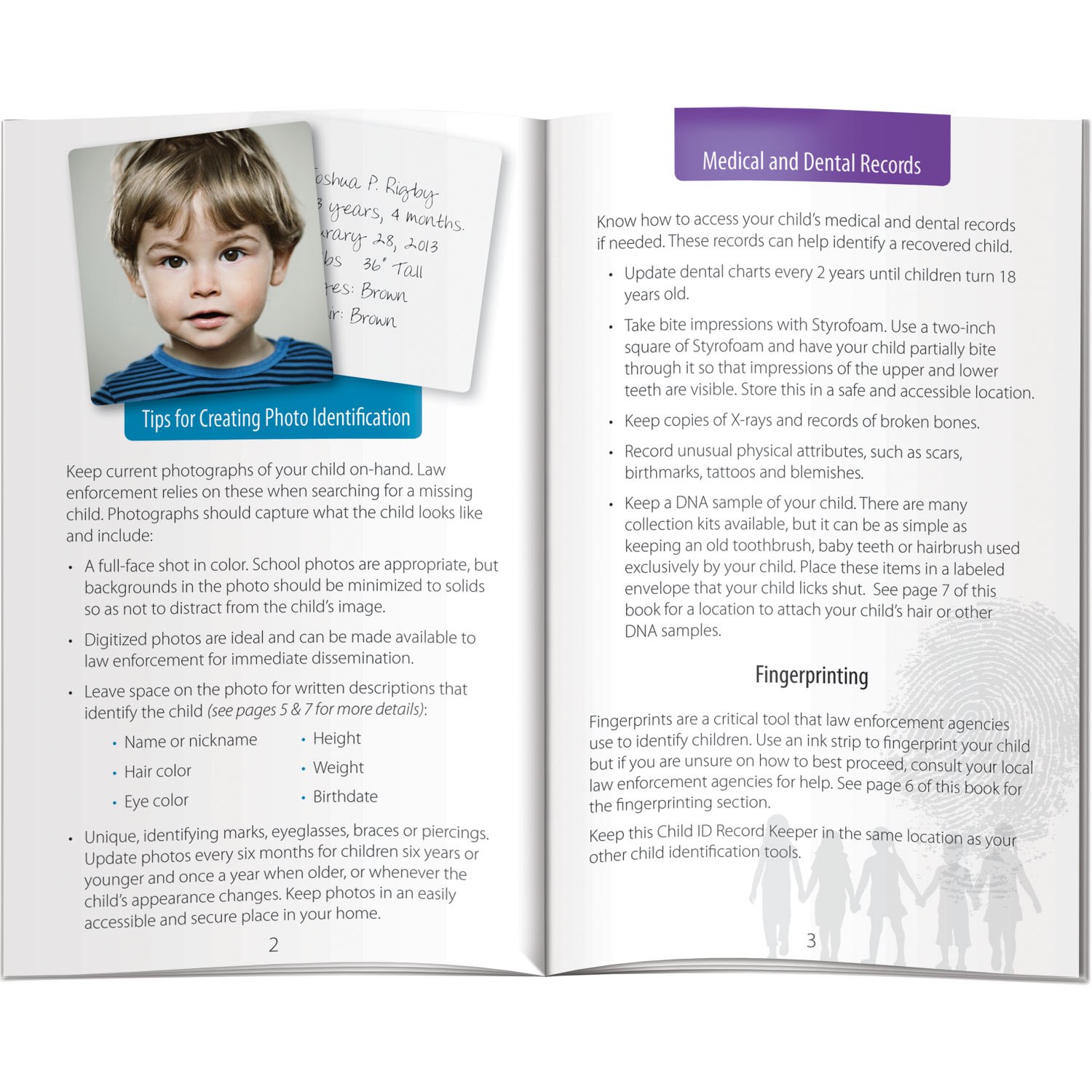 Better Book - Child ID Record Keeper & Fingerprint Kit 3