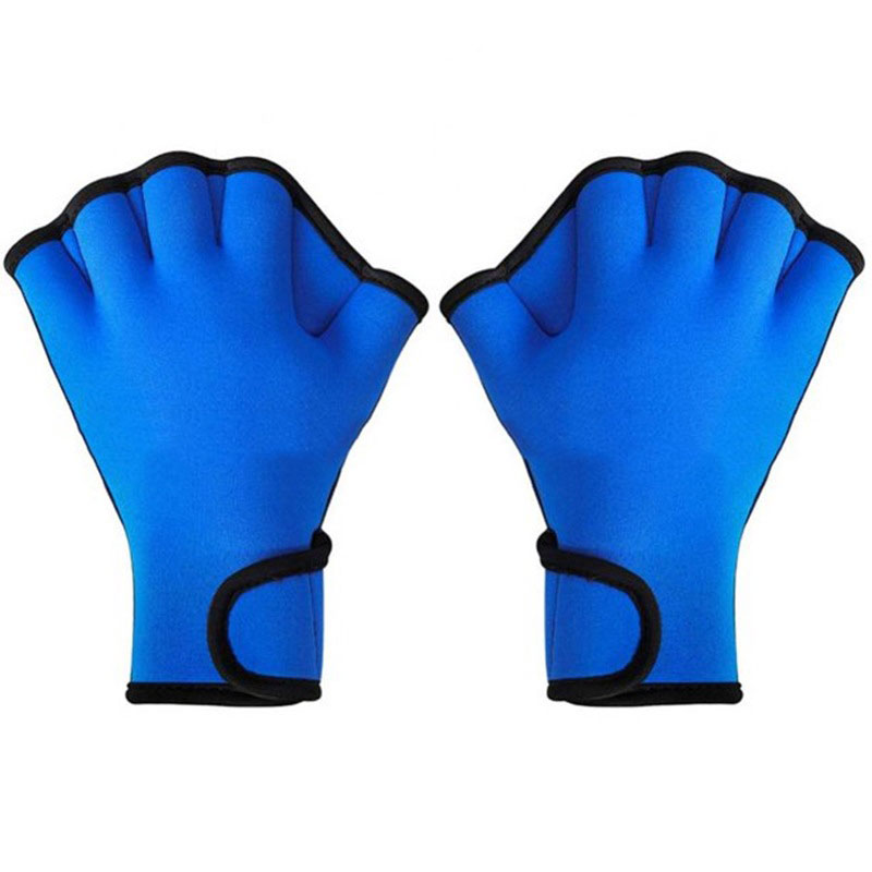 Children Webbed Neoprene Swimming Gloves--7.7"x6.9" 2