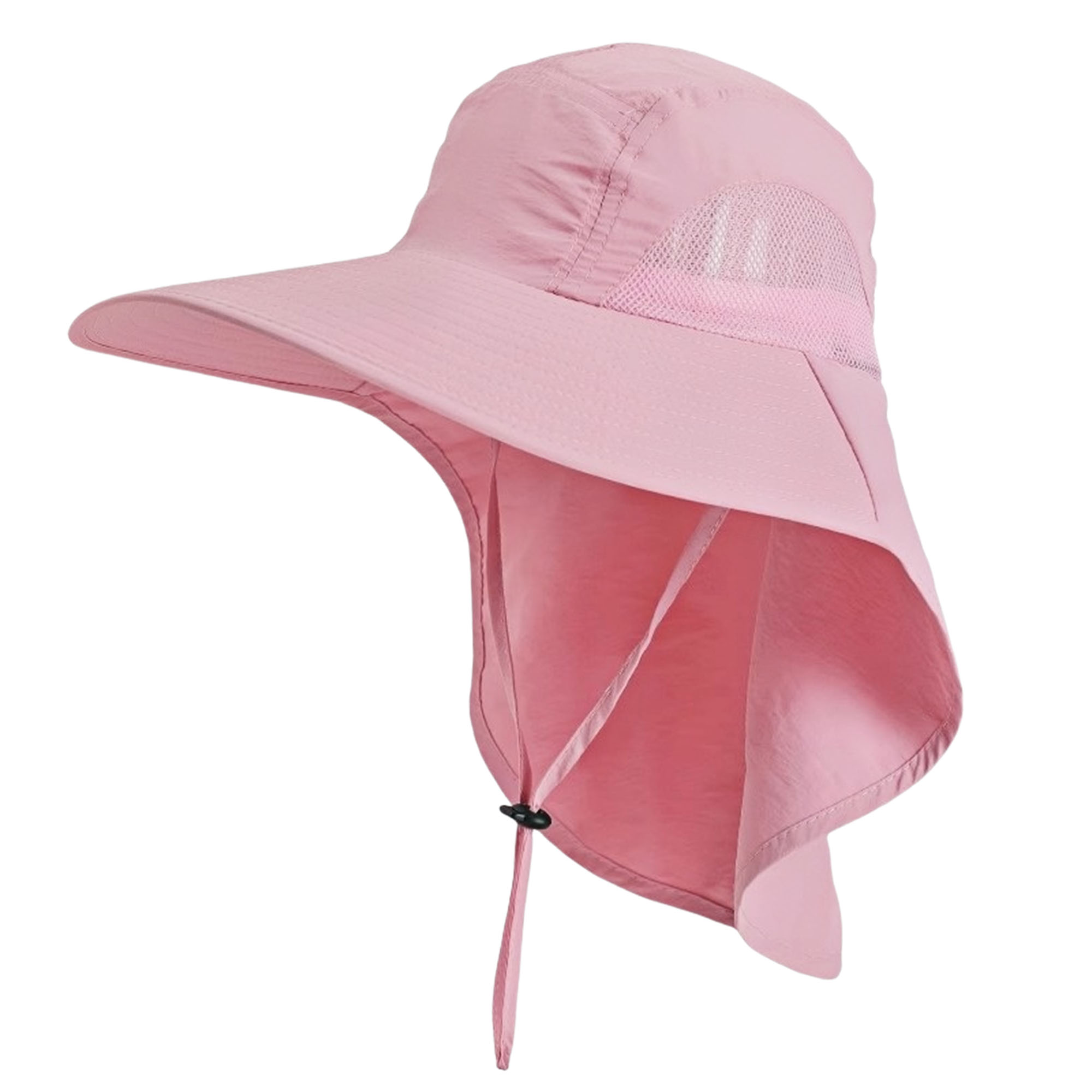 Men's UV Protection Wide Brim Fishing Hat with Neck Flap 9