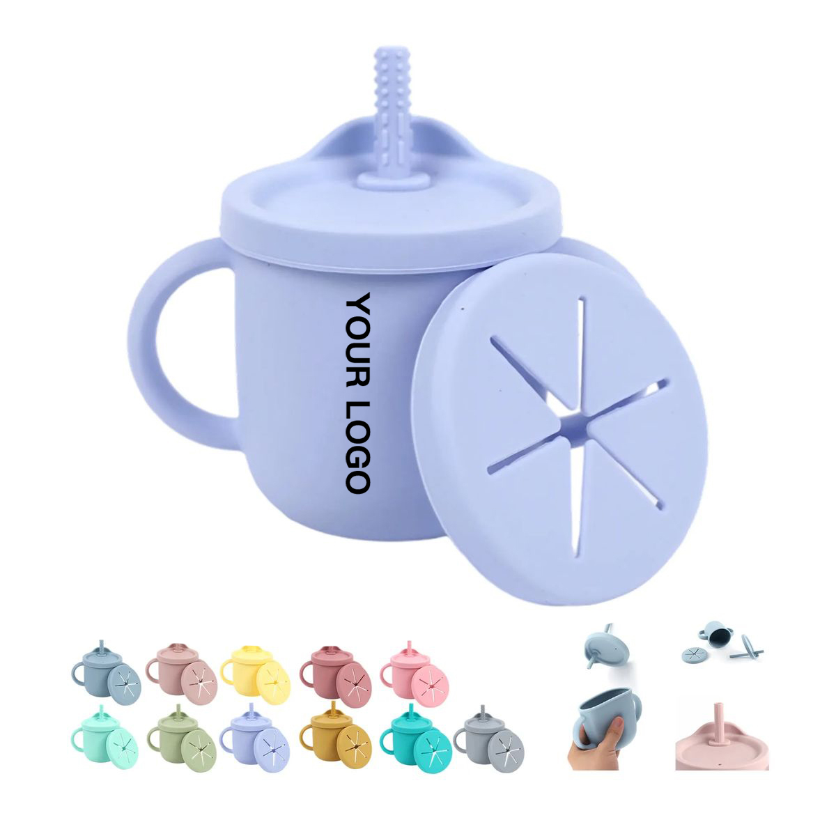 Silicone Toddler Cup with Heat Resistant Food Grade Body 9