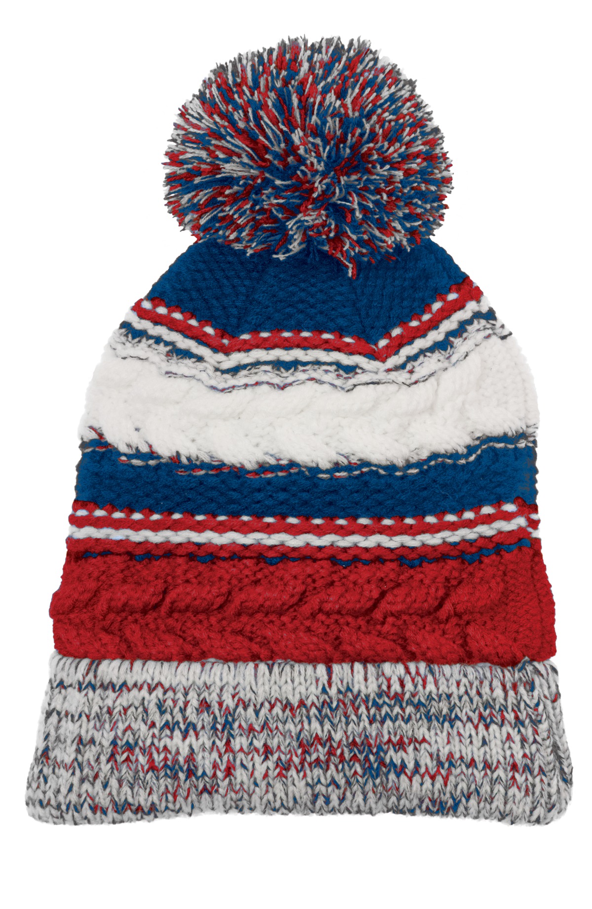Sport-Tek Pom Pom Team Beanie. STC21 4
