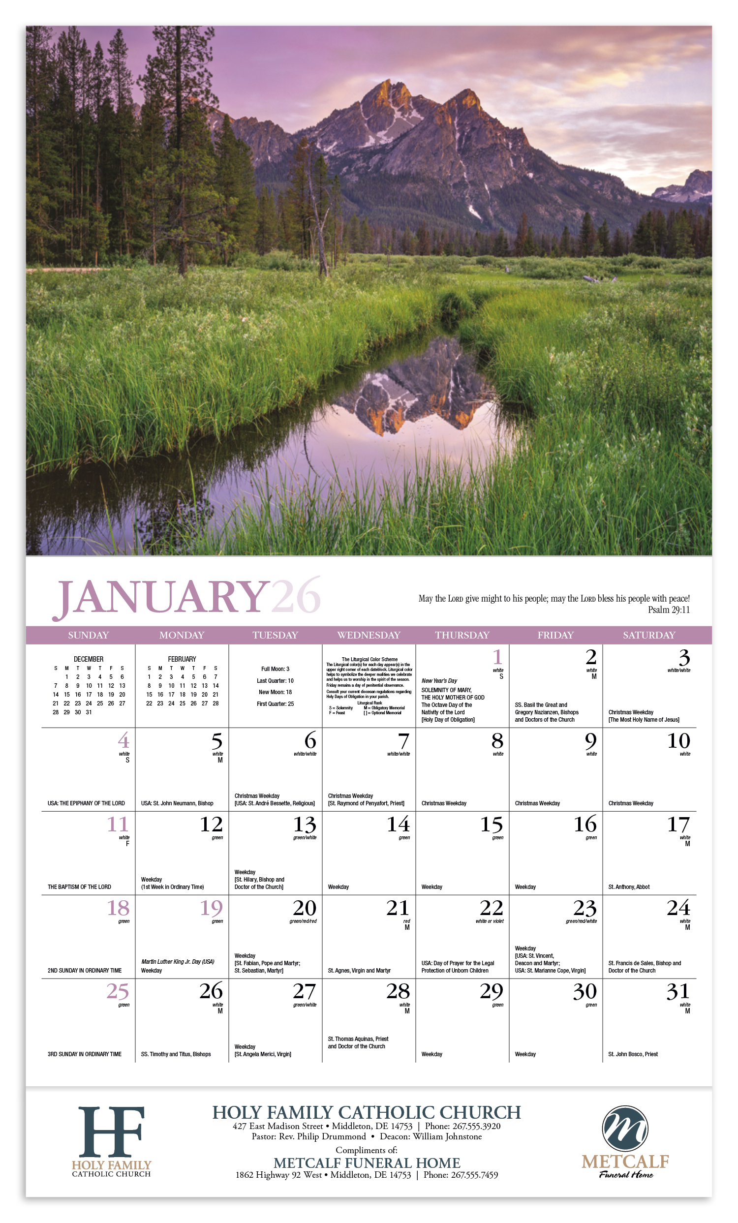 HotLine® Products Catholic Reflections Appointment Calendar - Stapled 59