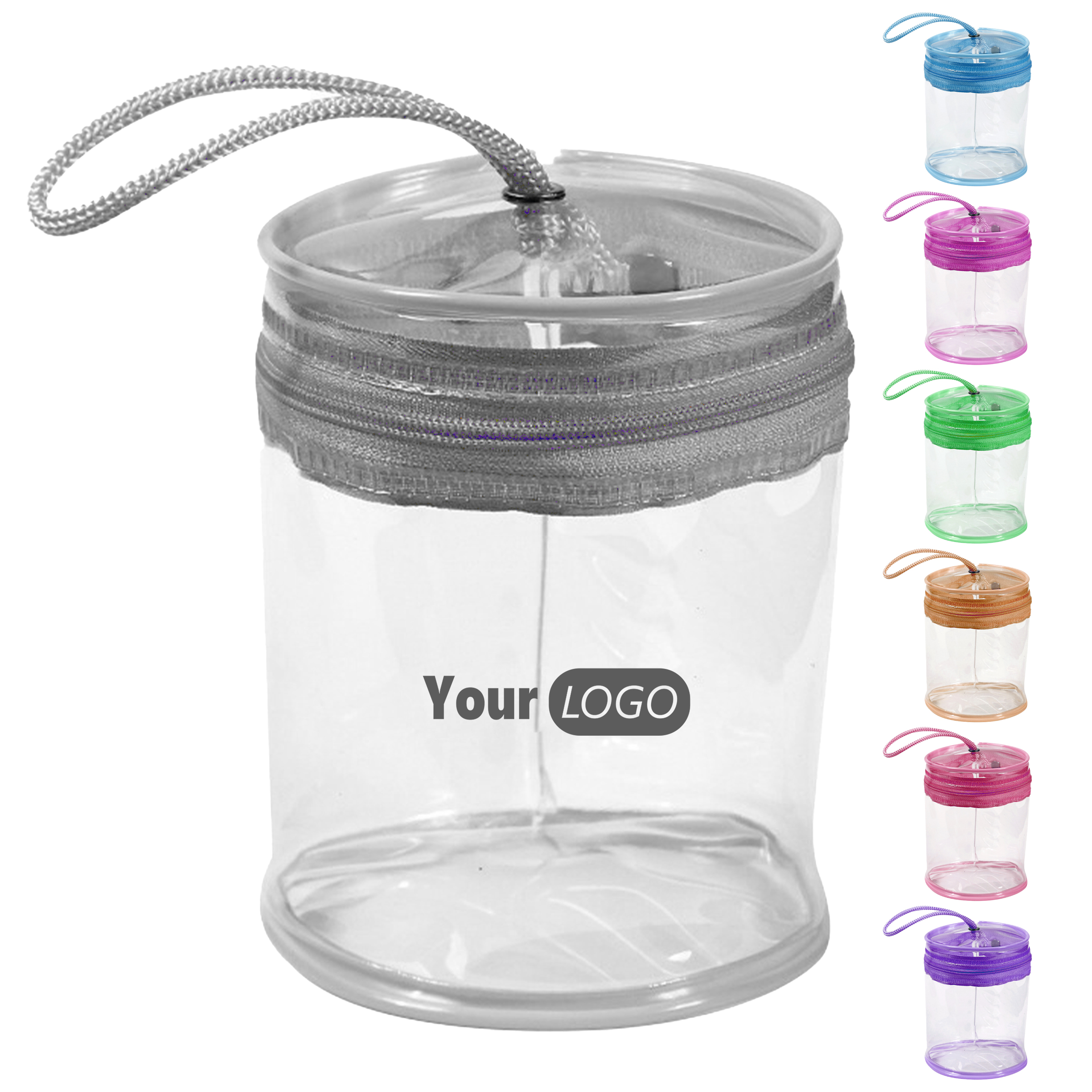Pvc Stylish Transparent Cylinder Bag For Organized Living 2