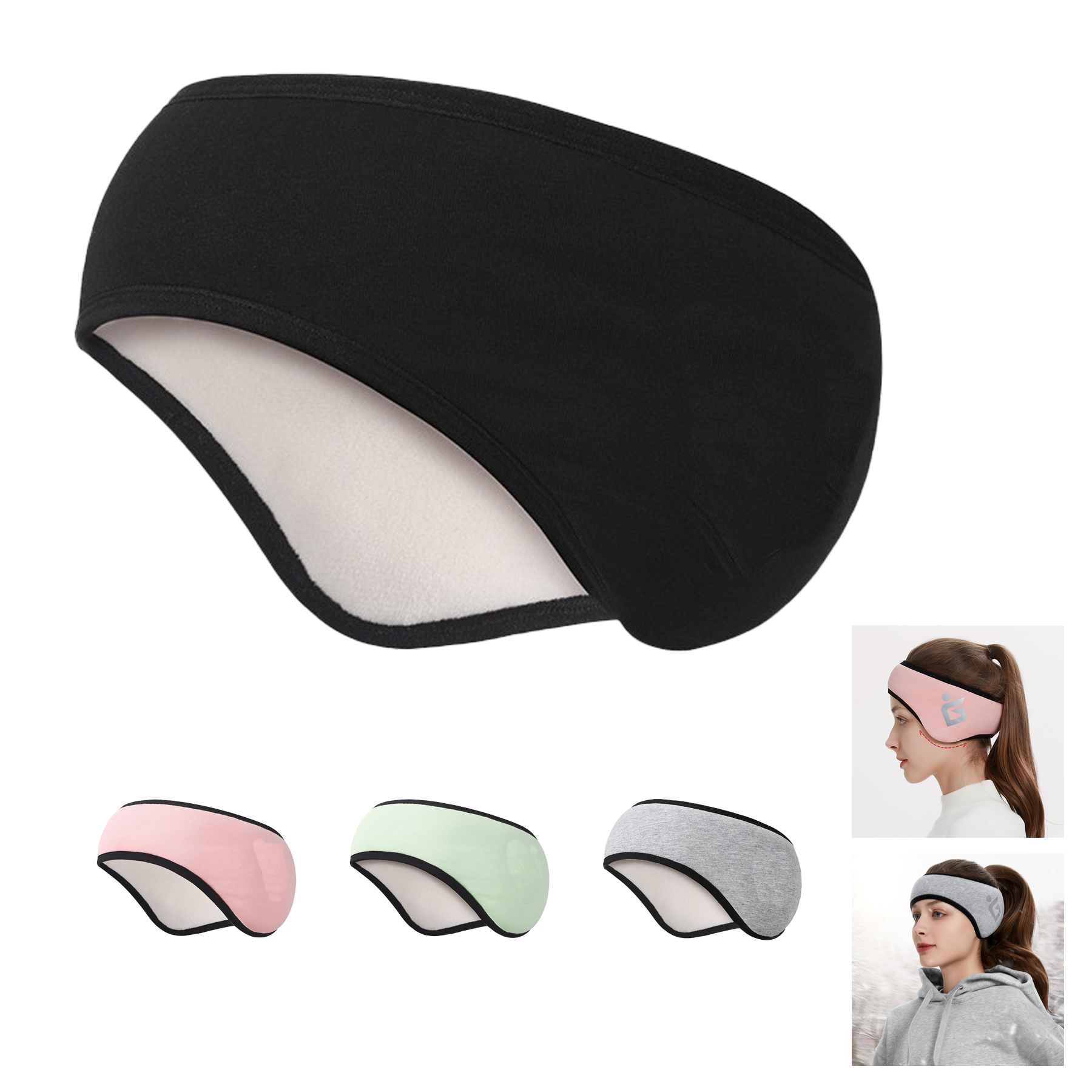 Warmer Headband Winter Fleece Ear Band Covers 3