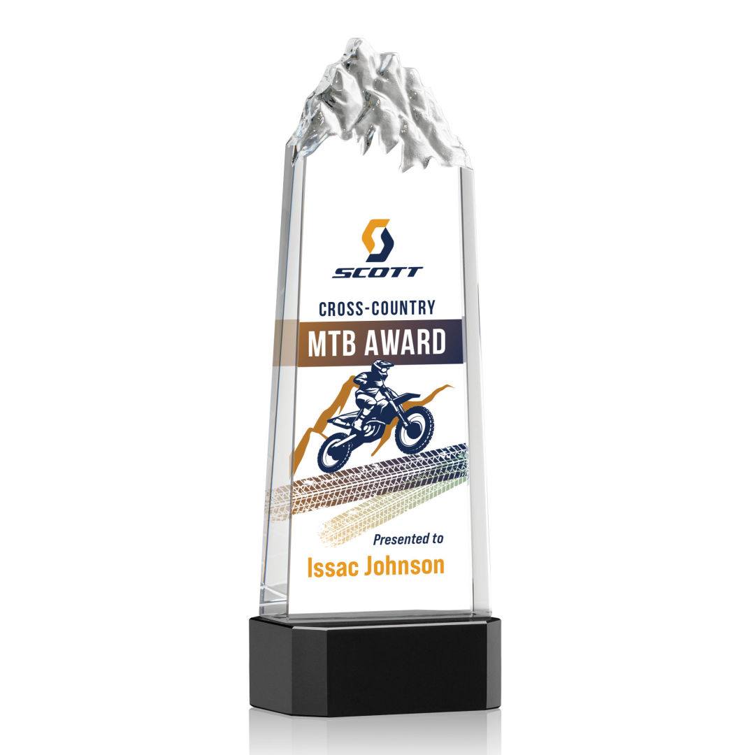 Himalayas VividPrint™ Award on Base - Black 3