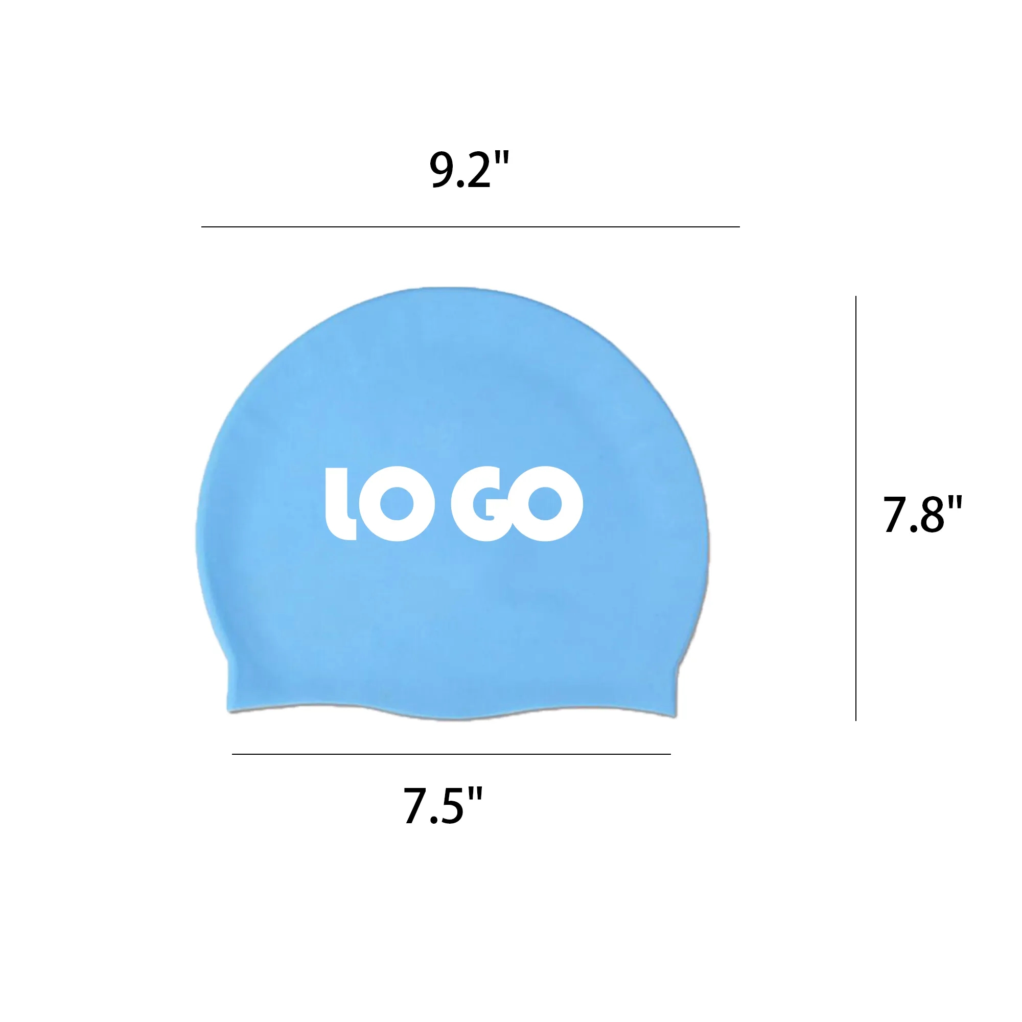 Professional Silicone Waterproof Swimming Cap 3