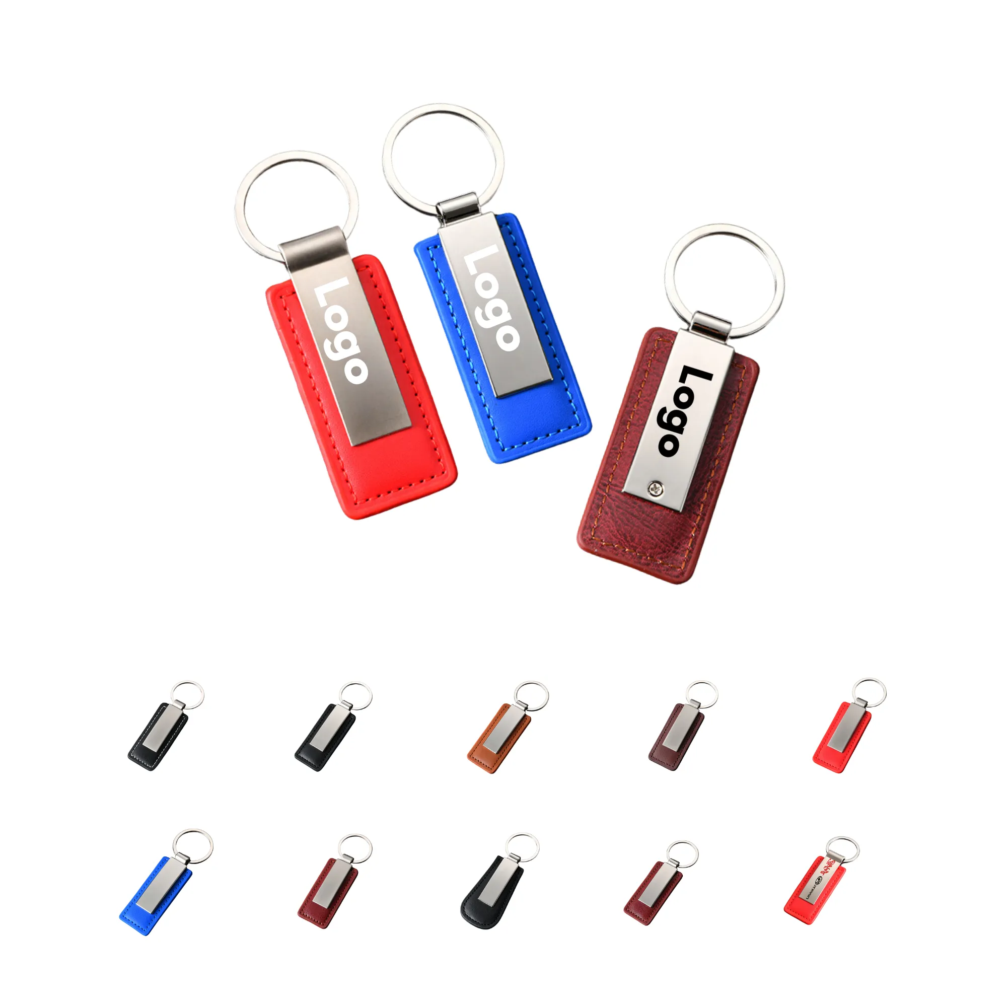 Metal Car Leather Keychain 3