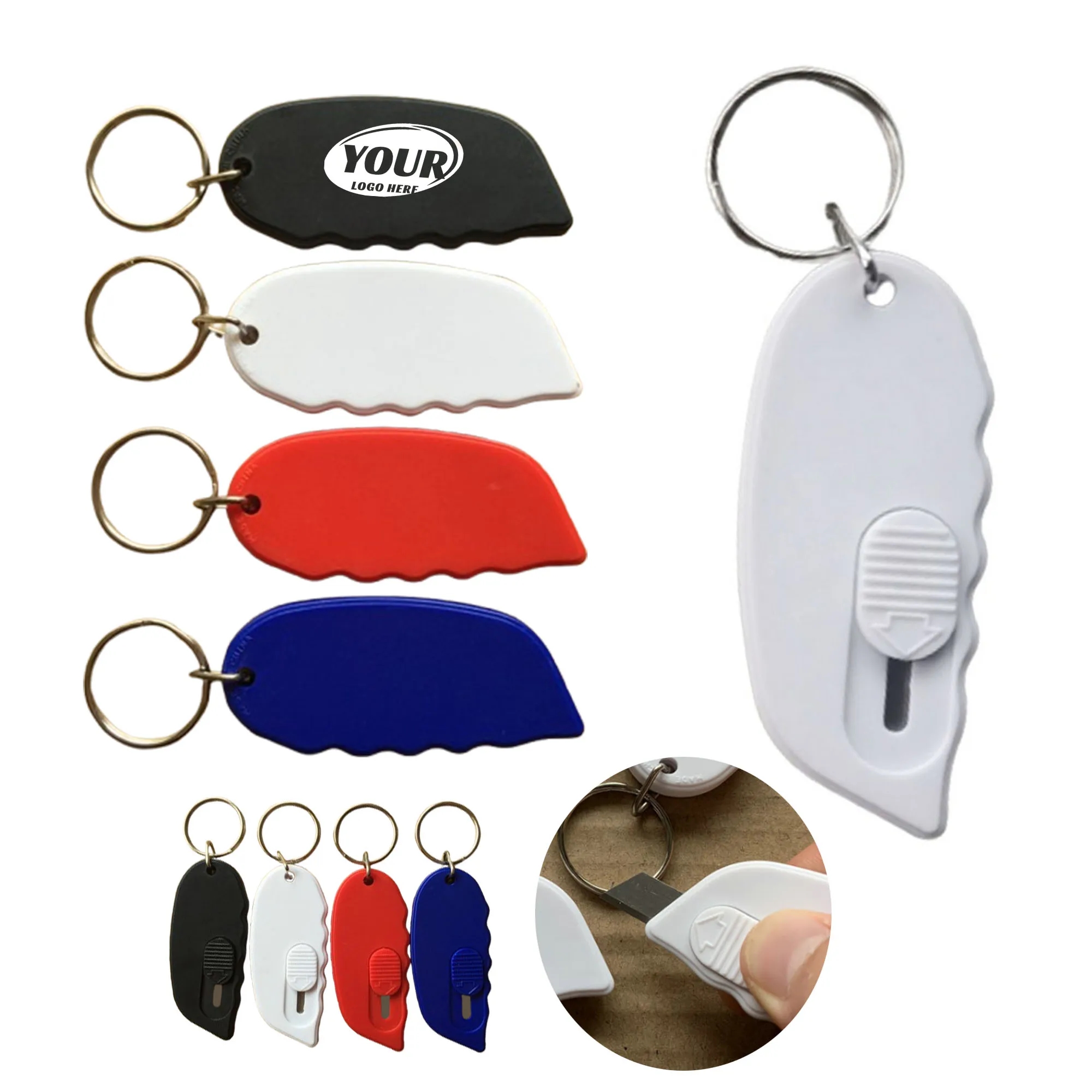 Mini Blade With Grip Handle Keychain