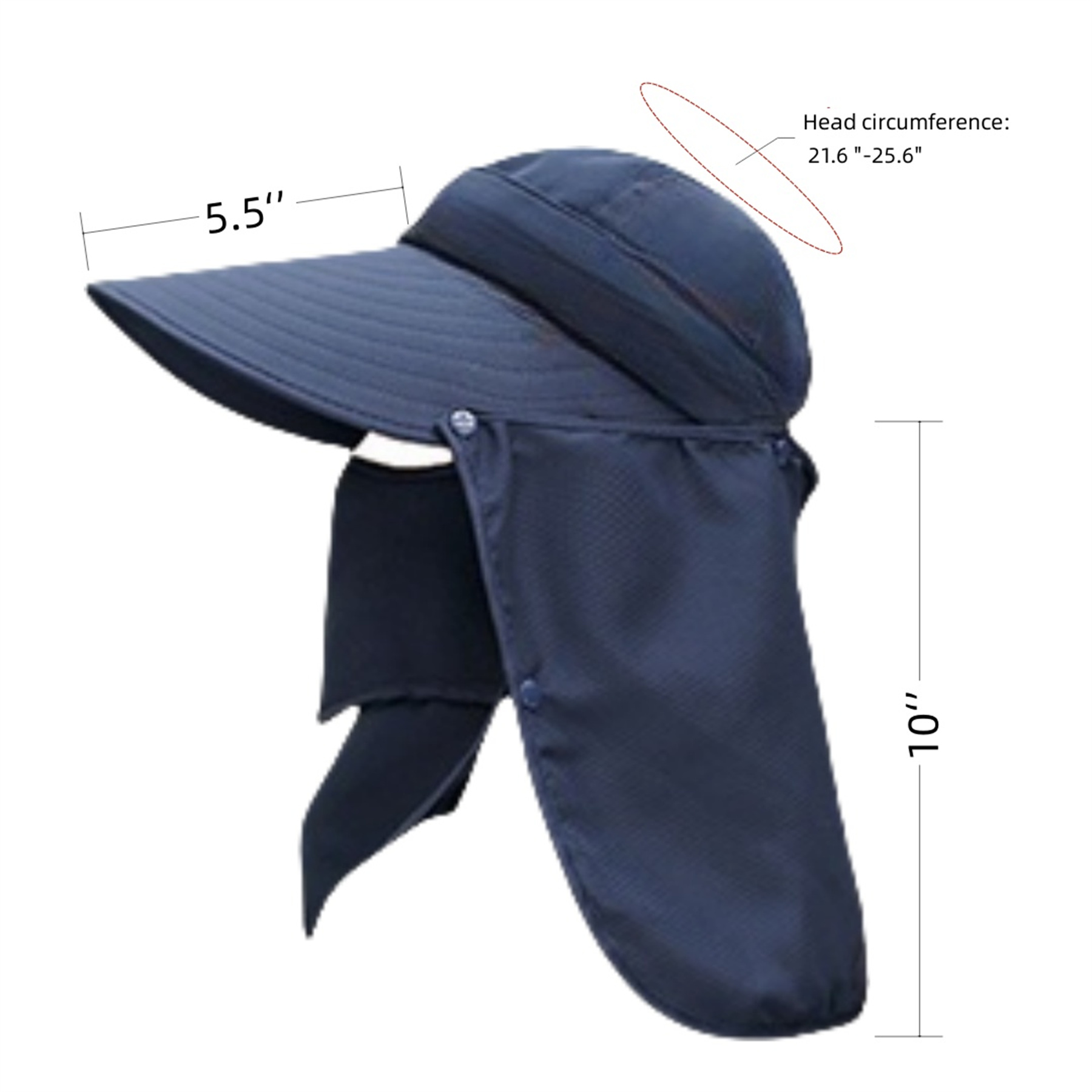 Multifunctional Wide Brim Sun Hat 8