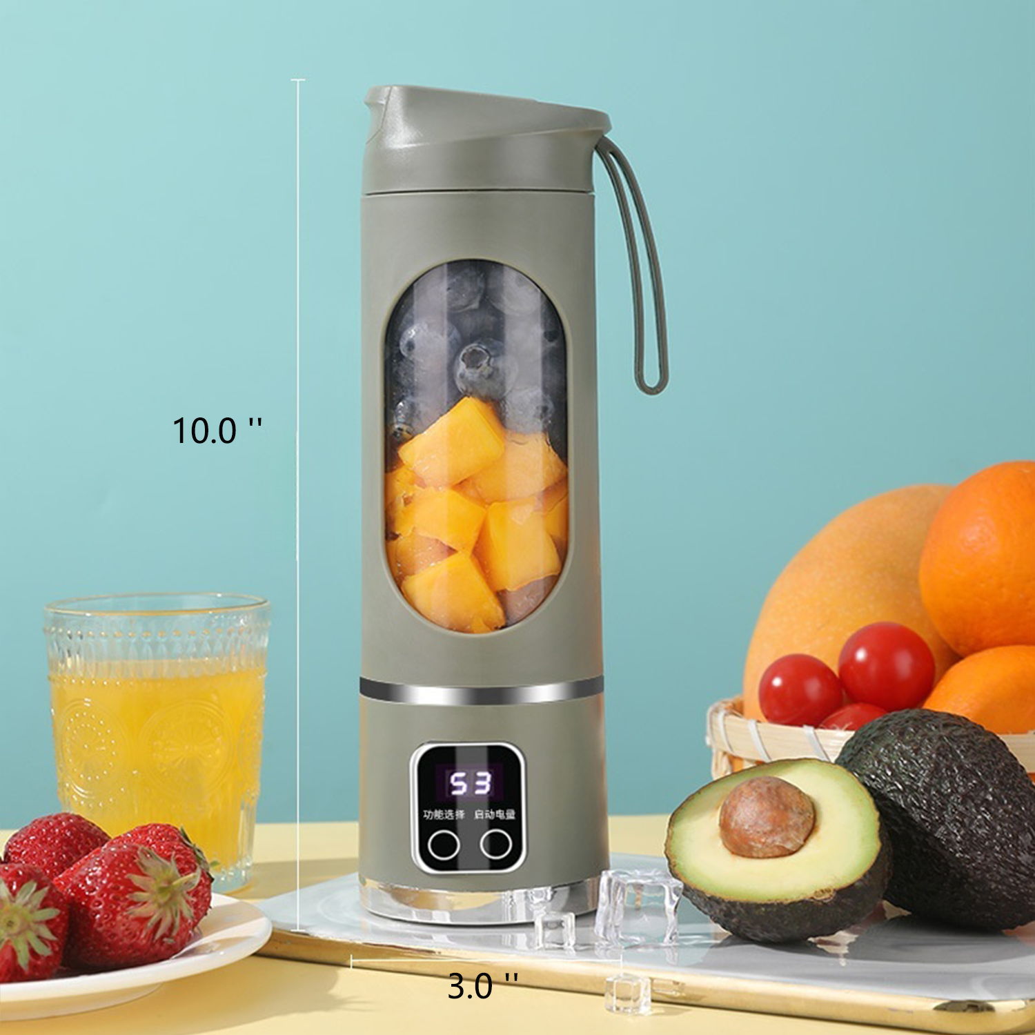 15oz portable charging rechargeable students home juicer 4