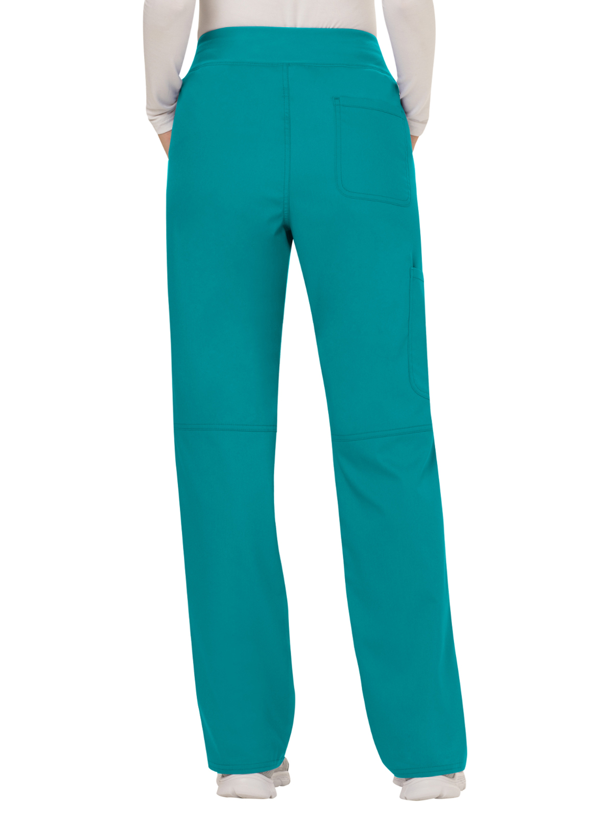 Cherokee - Workwear Revolution - Women's 4-Pocket Mid Rise Straight Leg Pull-on Pant 32