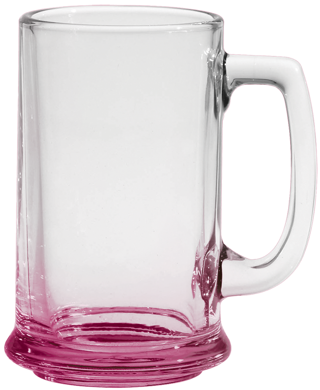 15 oz. Glass Tankard - Deep Etched 15