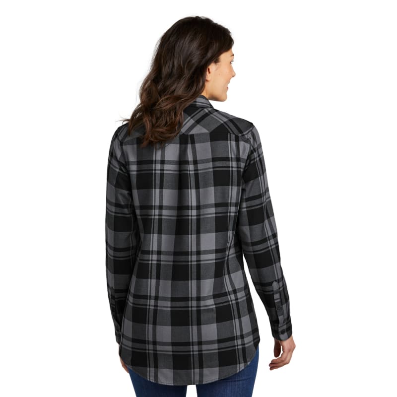 Port Authority Ladies Plaid Flannel Tunic . 6