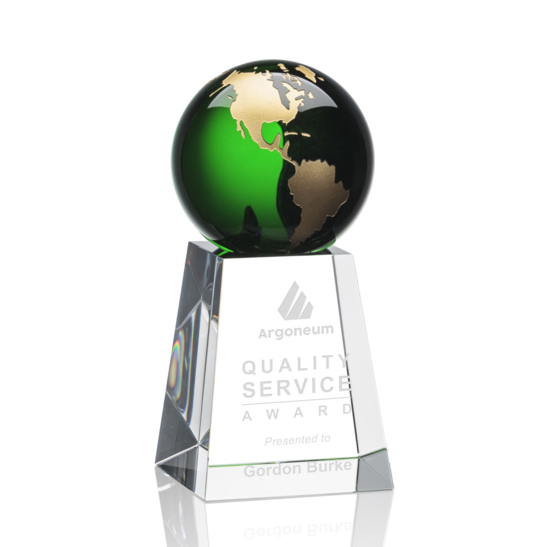 Heathcote Globe Award - Green/Gold 2
