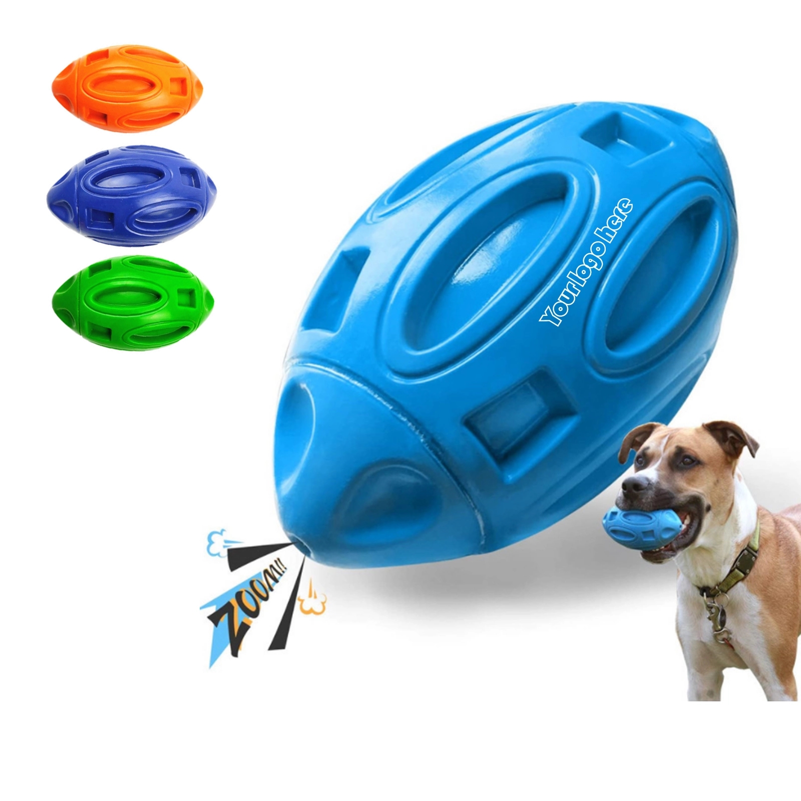 Dog Chewing Football Toy 3