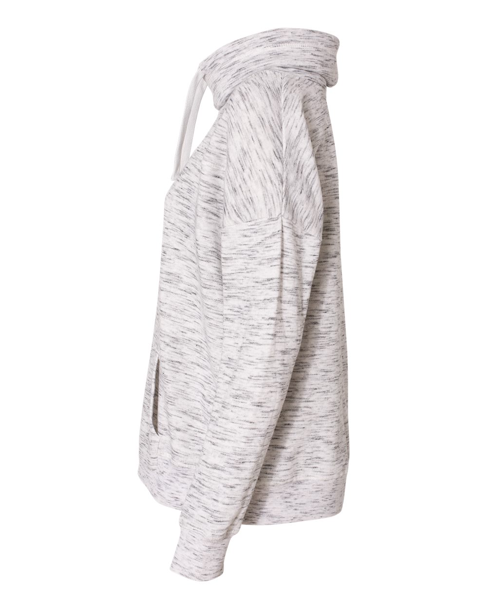 Women's Mélange Fleece Cowl Neck Sweatshirt - 8673 5
