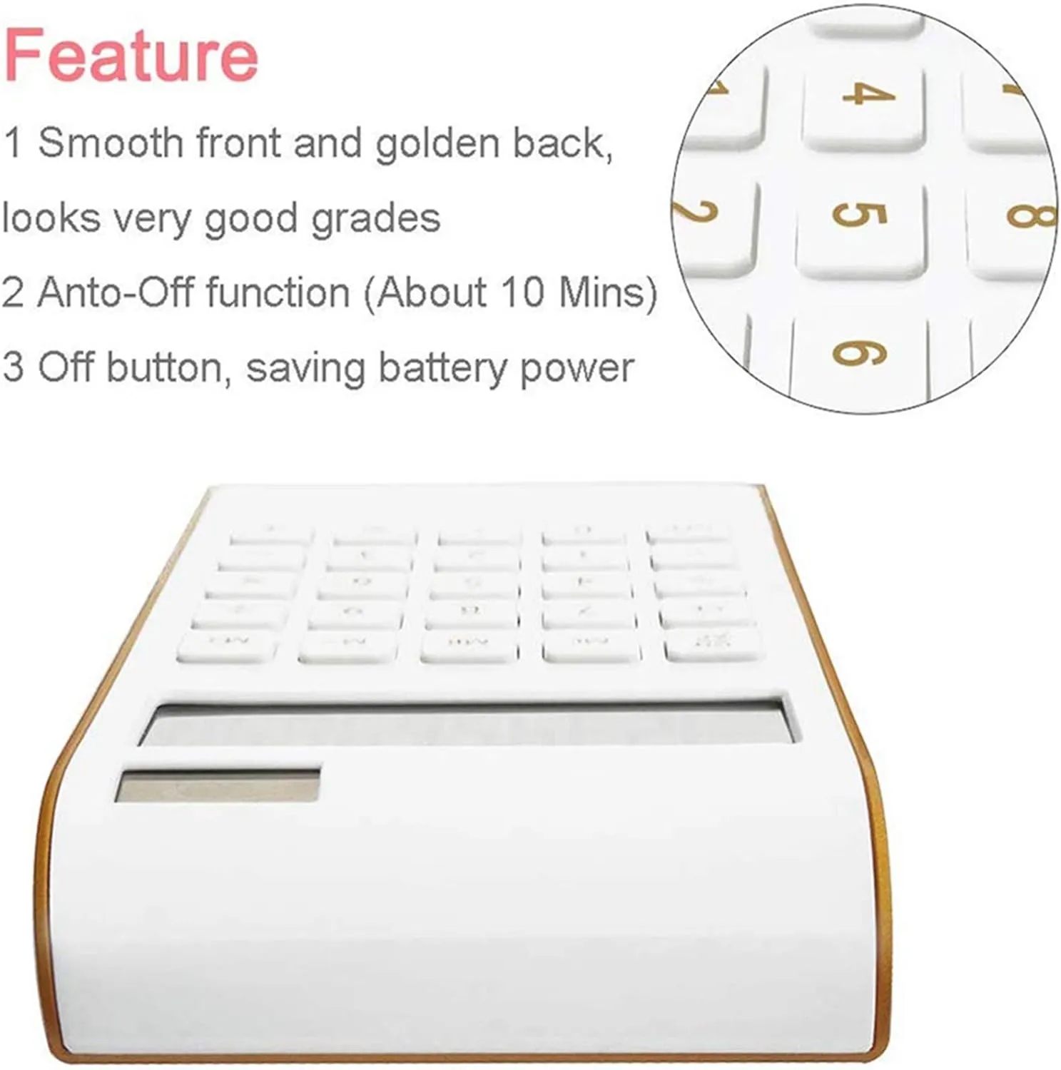 Solar Battery Basic Office Calculator 3