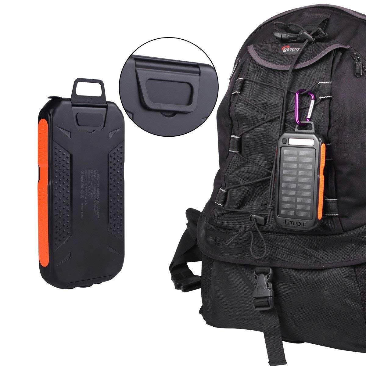 20000mAh Outdoor Solar Power Bank with and LED lights 2