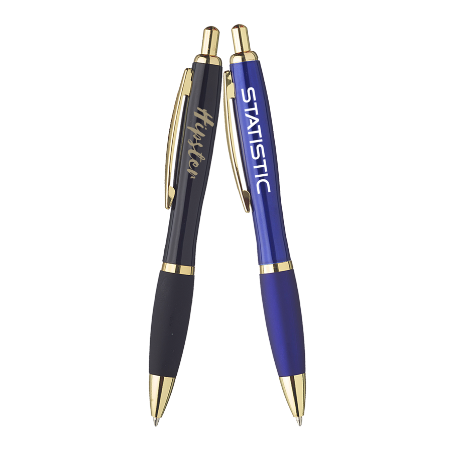 Langley Metal Click Ballpoint Pen w/ Grip 4
