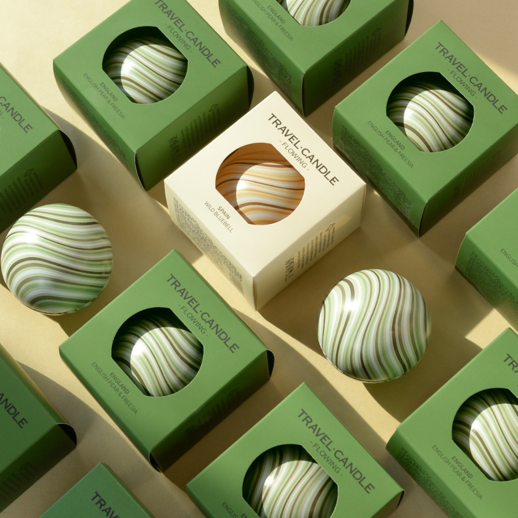 Striped Sphere Scented Candle Aroma Candle 4