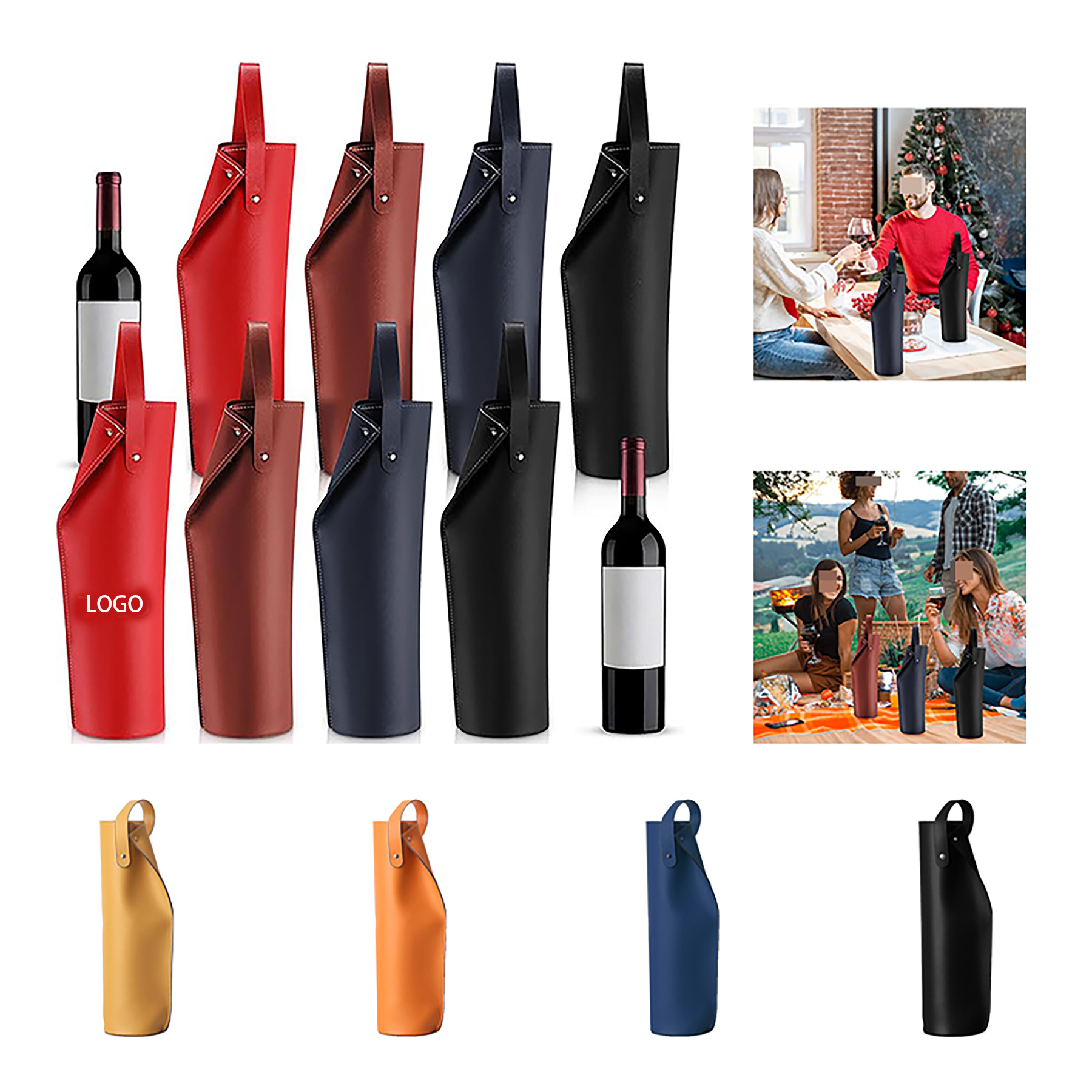Pu Leather Wine Bag 7