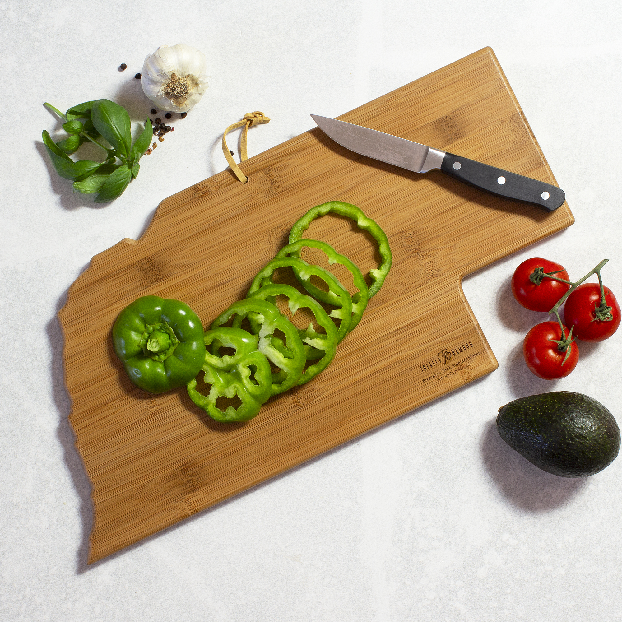 Nebraska State Shaped Serving and Cutting Board with Artwork by Summer Stokes 6