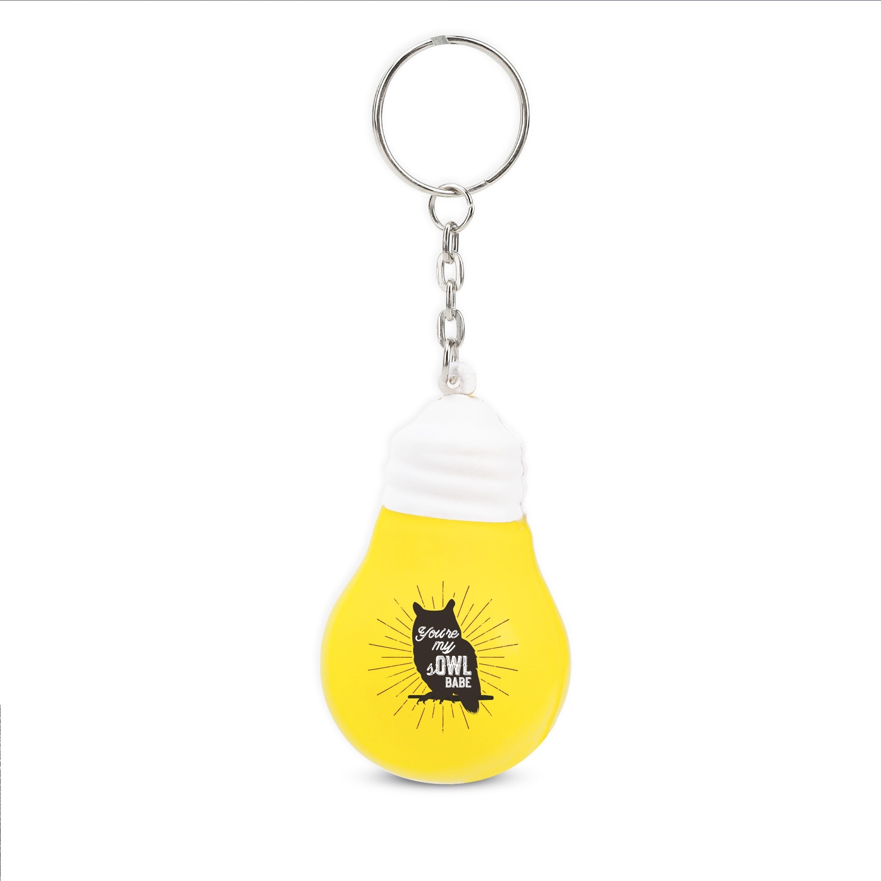 Light Bulb Stress Reliever Promotional Keychain 2