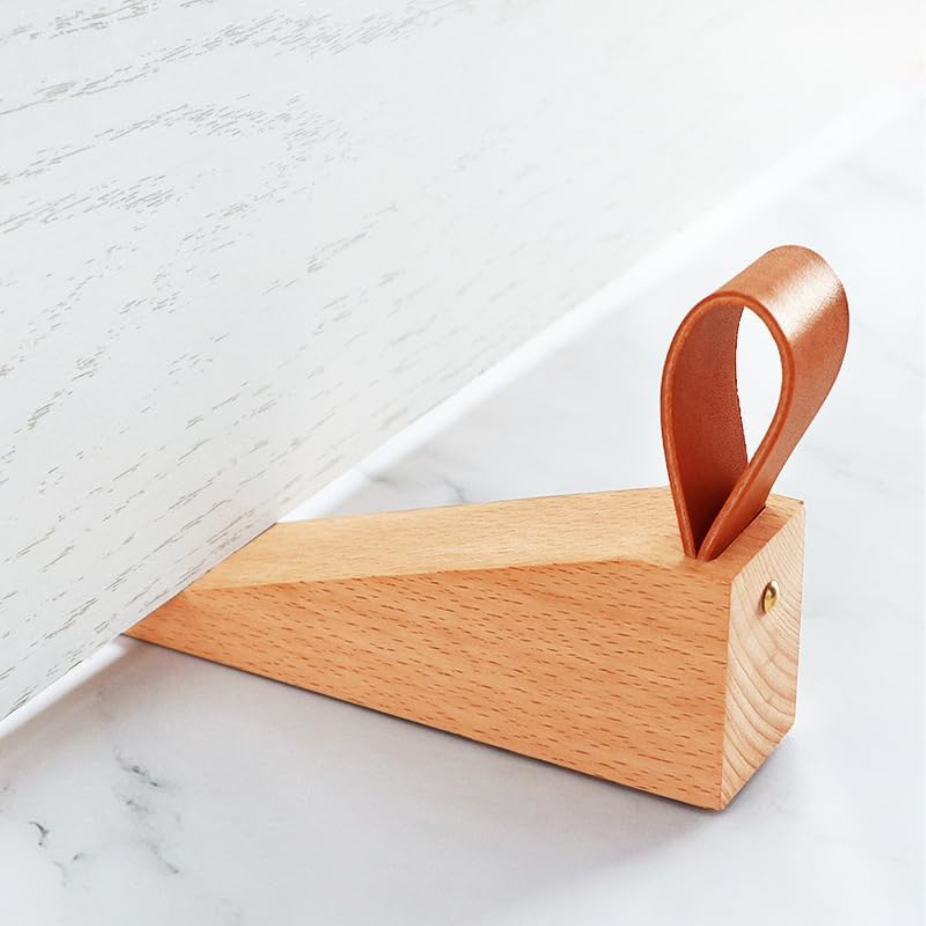 Non-Slip Wooden Door Stopper Wedges 2